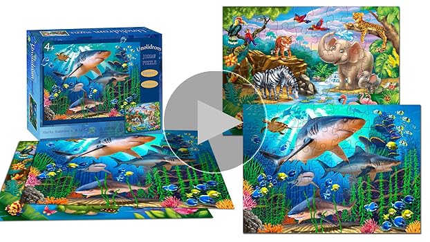 Amazon.com: Puzzles for Kids Ages 4-8 – 2 x 60 Pieces