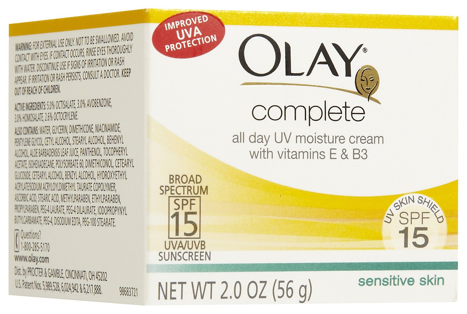 Olay Crème hydratante de jour avec protection UV Olay Complet - FPS 15 - 60 ml