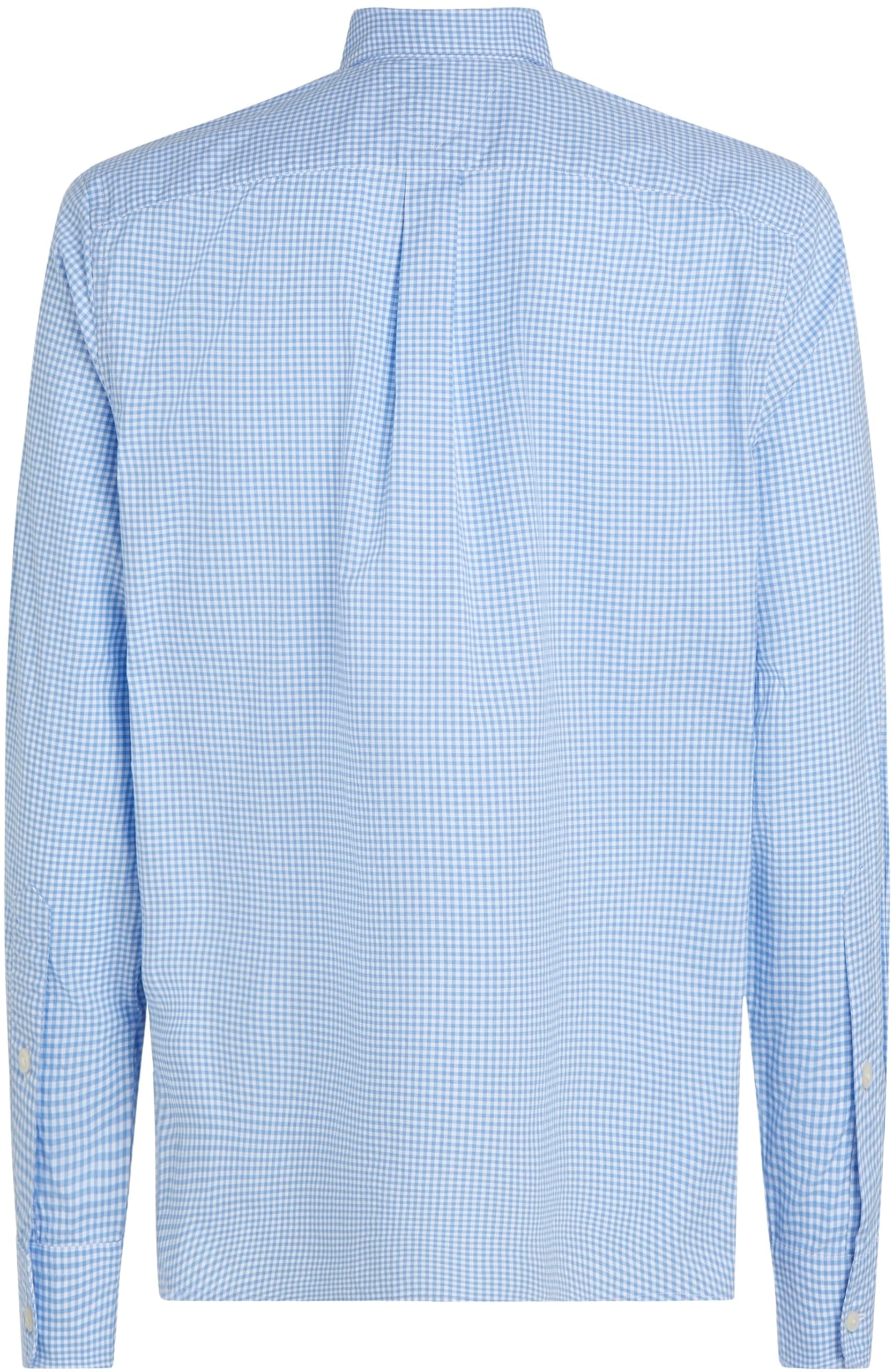 Tommy Hilfiger Uomo Camicia Flex Poplin Gingham Regular Fit