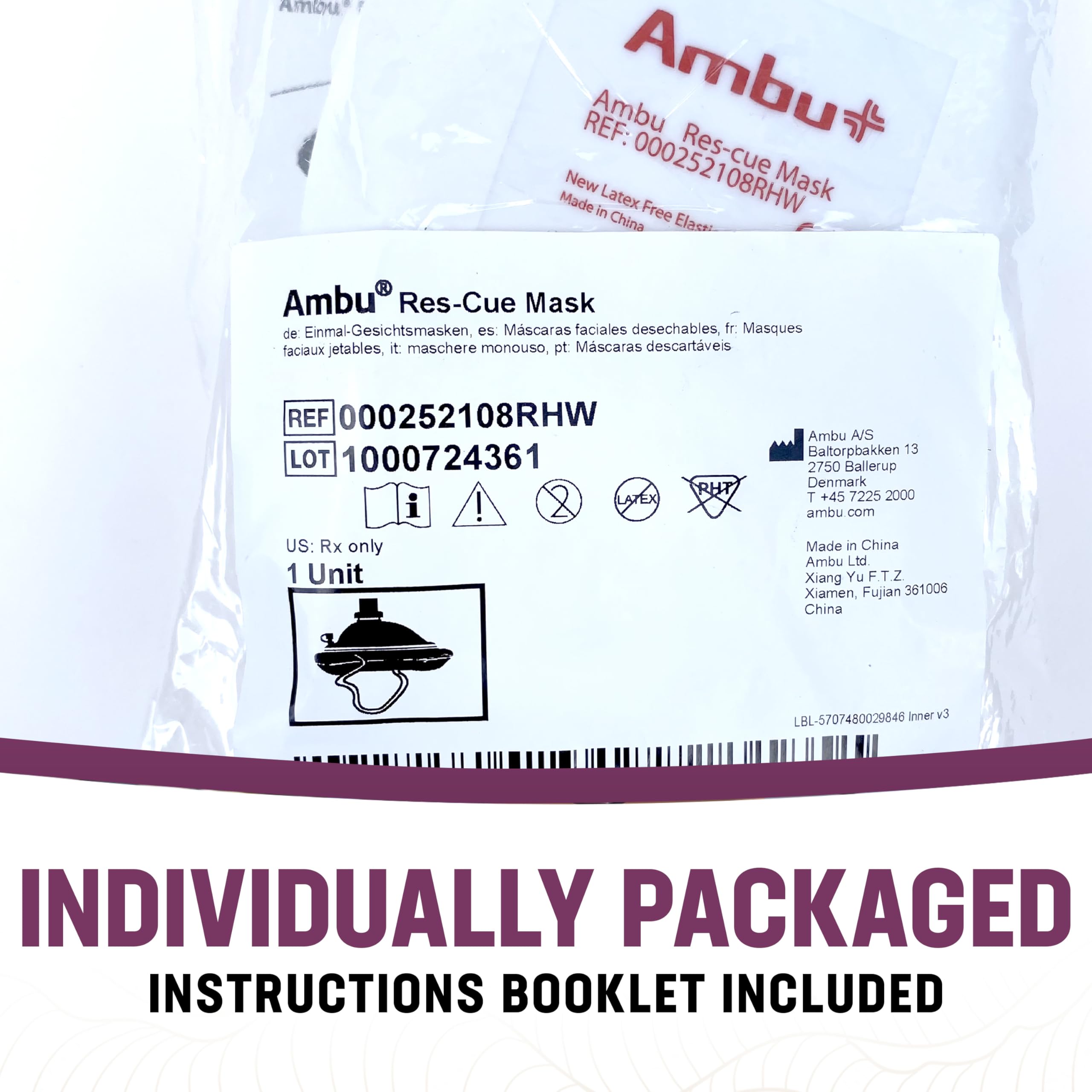 Kemp USA Ambu CPR Mask Kit - CPR Training -6