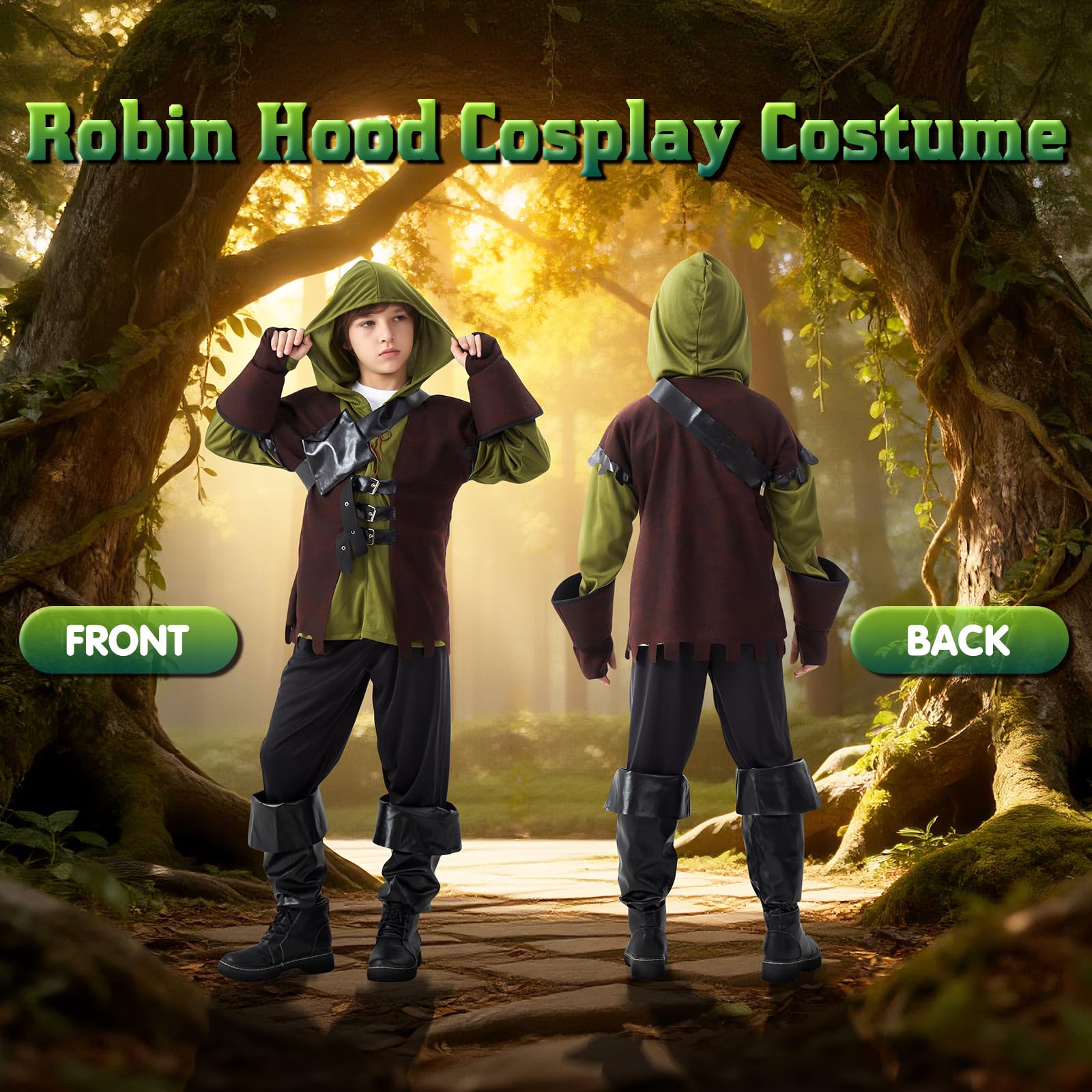 Joozmui World Book Day Costumes for Boys World Book Day Costumes for Girls Costume Kids Book Character Costumes Kids World Book Day Costumes World Book Day Costume (M) - Image 4