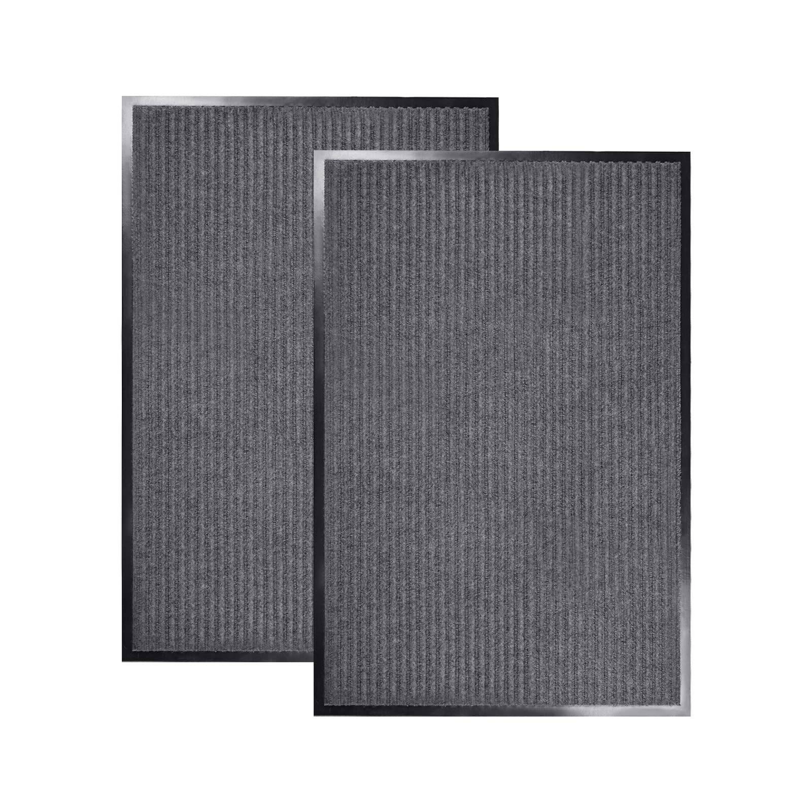 Photo 1 of (see all images) JIAODIREN Front Door Mats 2-Pack Welcome Mats Indoor Outdoor Doormats Non-Slip Durable Rugs S