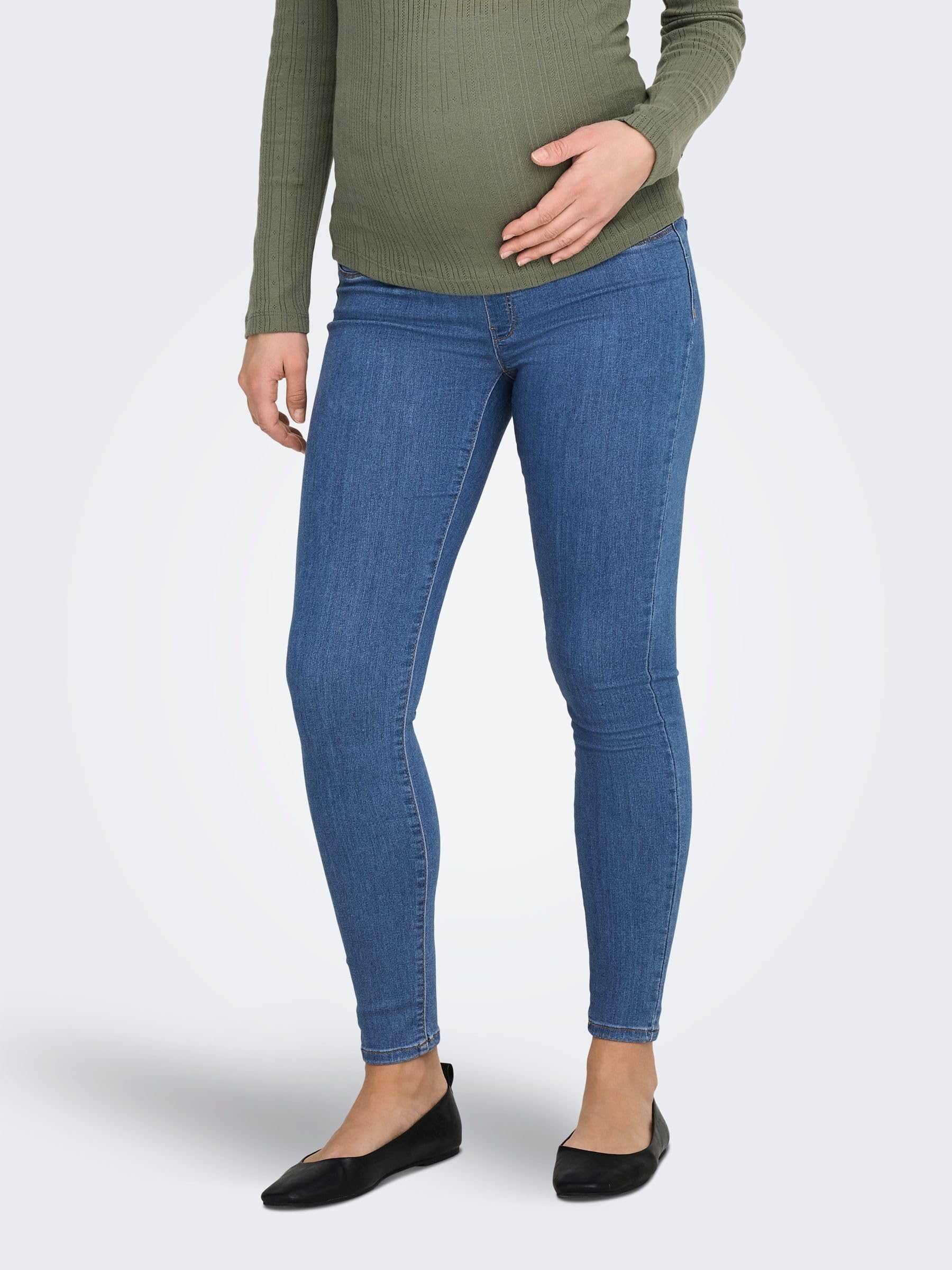 Only Olmrain Life Reg Skinny Jegging MBD Dnm - Jeans Mujer