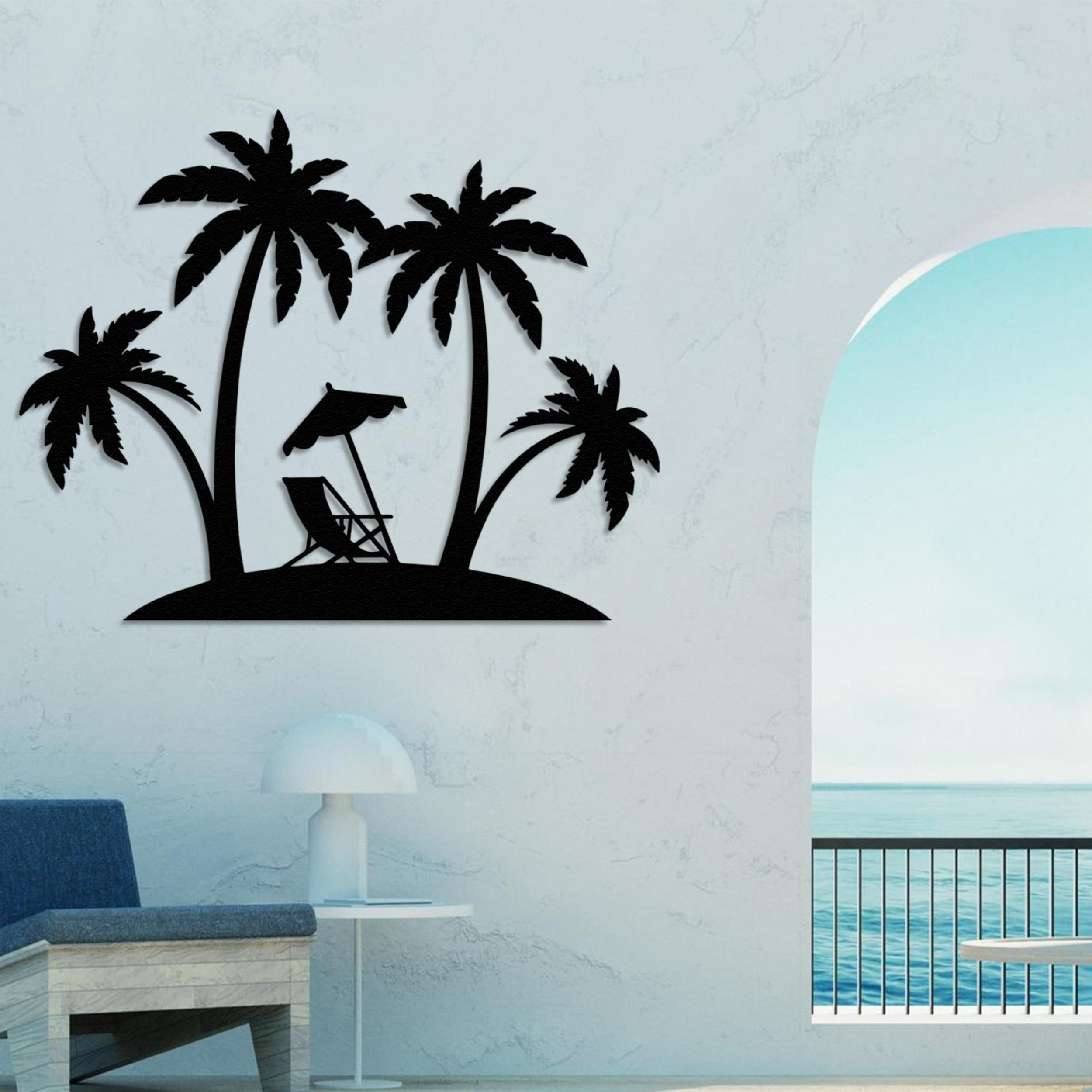 Beach Decor Outdoor Wall Metal Wall Art Fish Indoor Outdoor Patio Home
