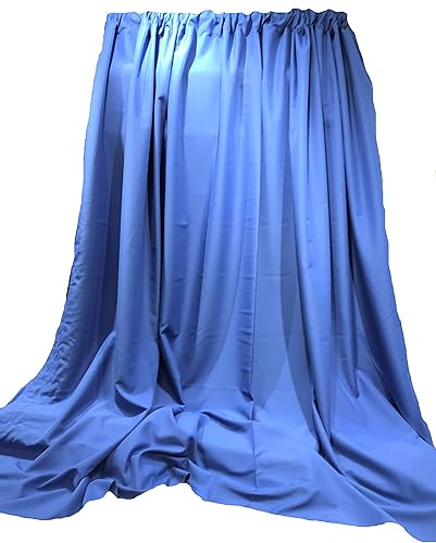 Miniatura 19 de New Creations Fabric & Foam Inc, 2 paneles de cortina de poliéster sin costuras de 5 pies de ancho, color negro, 2 paneles de 5 pies de ancho x 15