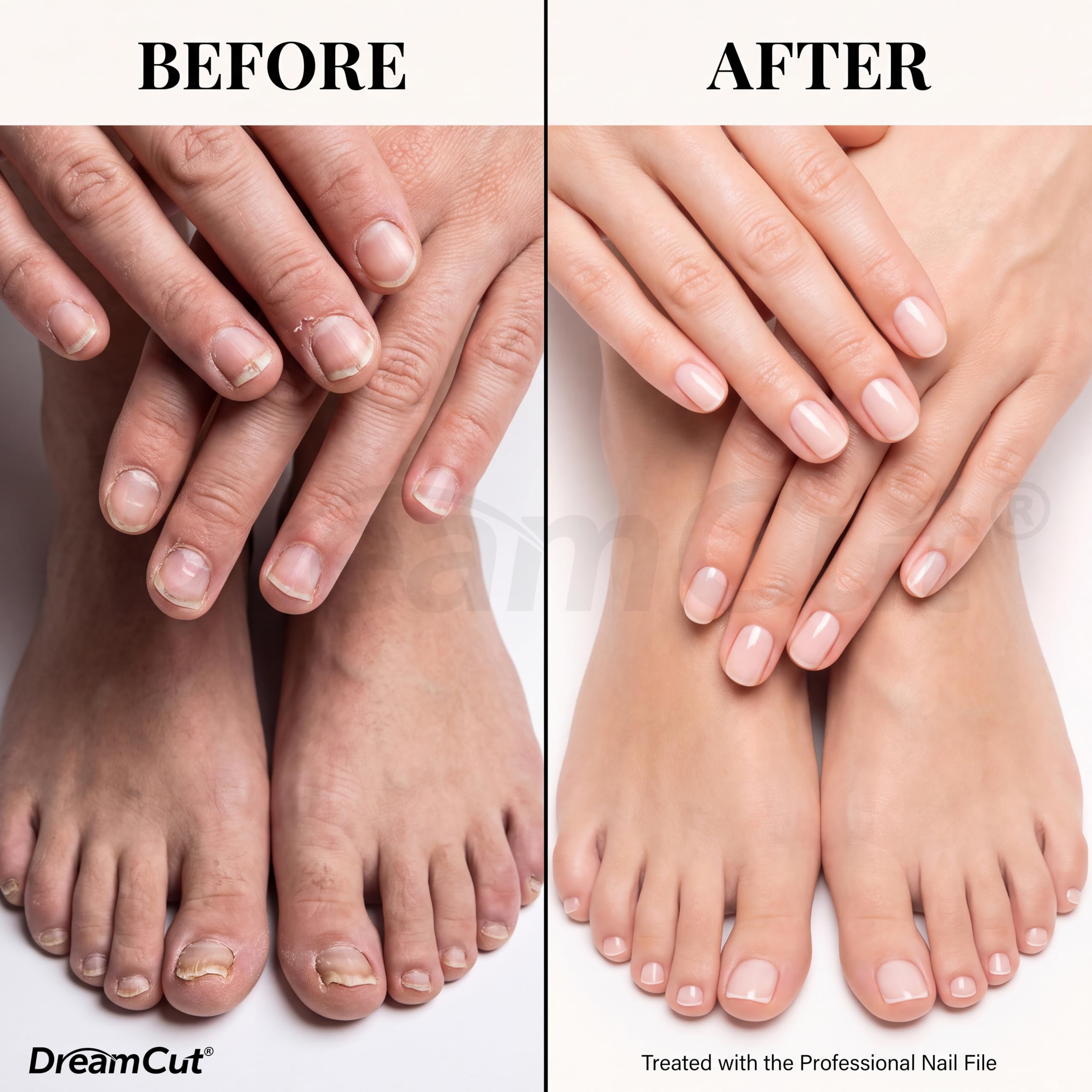 DreamCut Nagelfeile doppelseitig Körnung 240 Nagelpuffer mit Schutzhülle