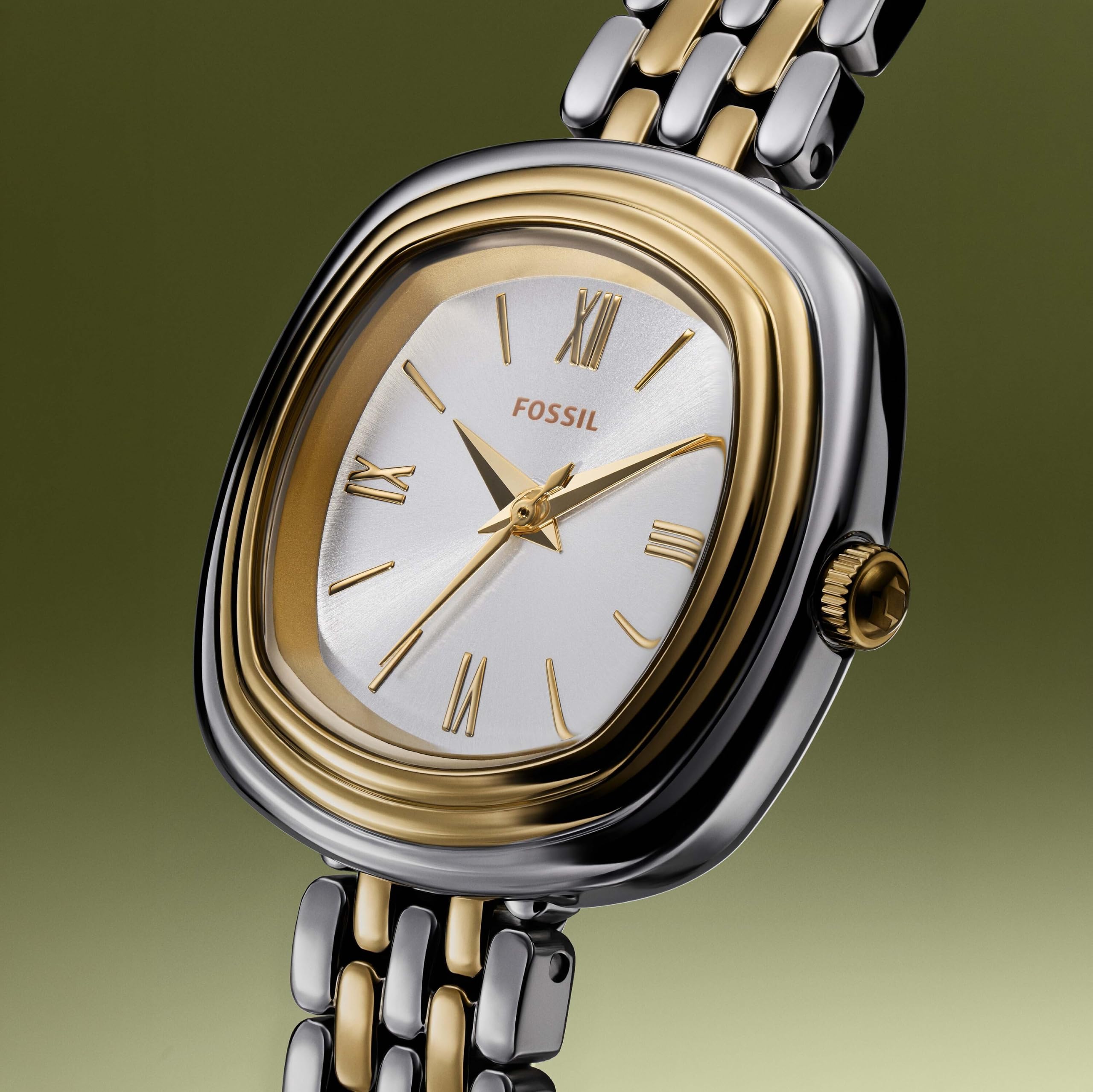 Fossil Emerson Donna Orologio in acciaio inossidabile bicolore 30MM, ES5509