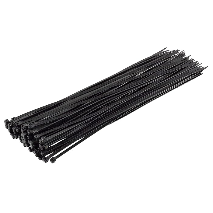 Buy Gocableties Heavy Duty Long Black Cable Ties, 370mm x 4.8mm, Pack