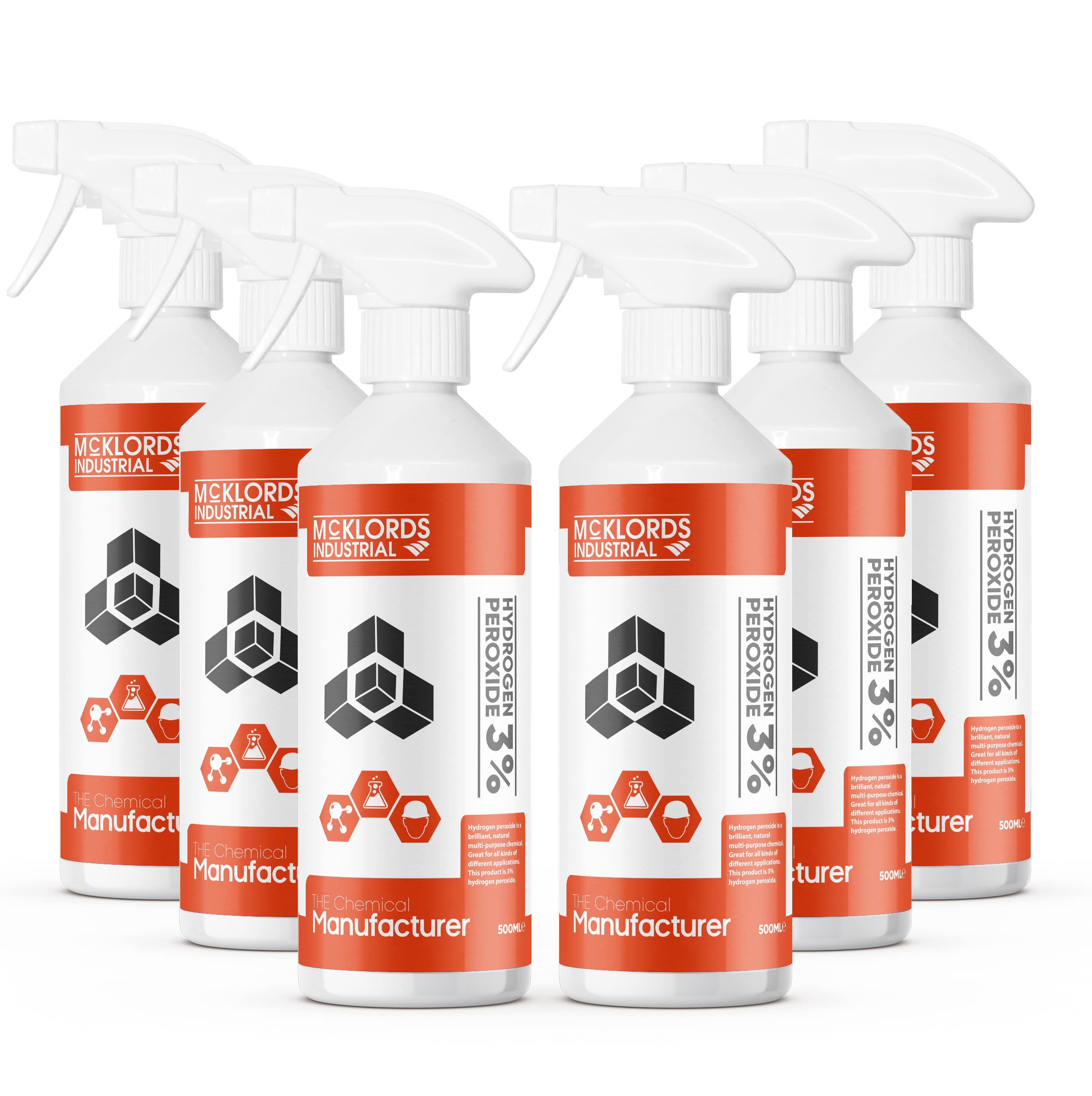 McKLords Hydrogen Peroxide 3% (6x 500ml)