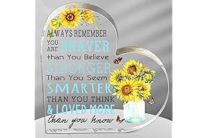 Yulejo Friendship Sunflower Gift Heart for Women