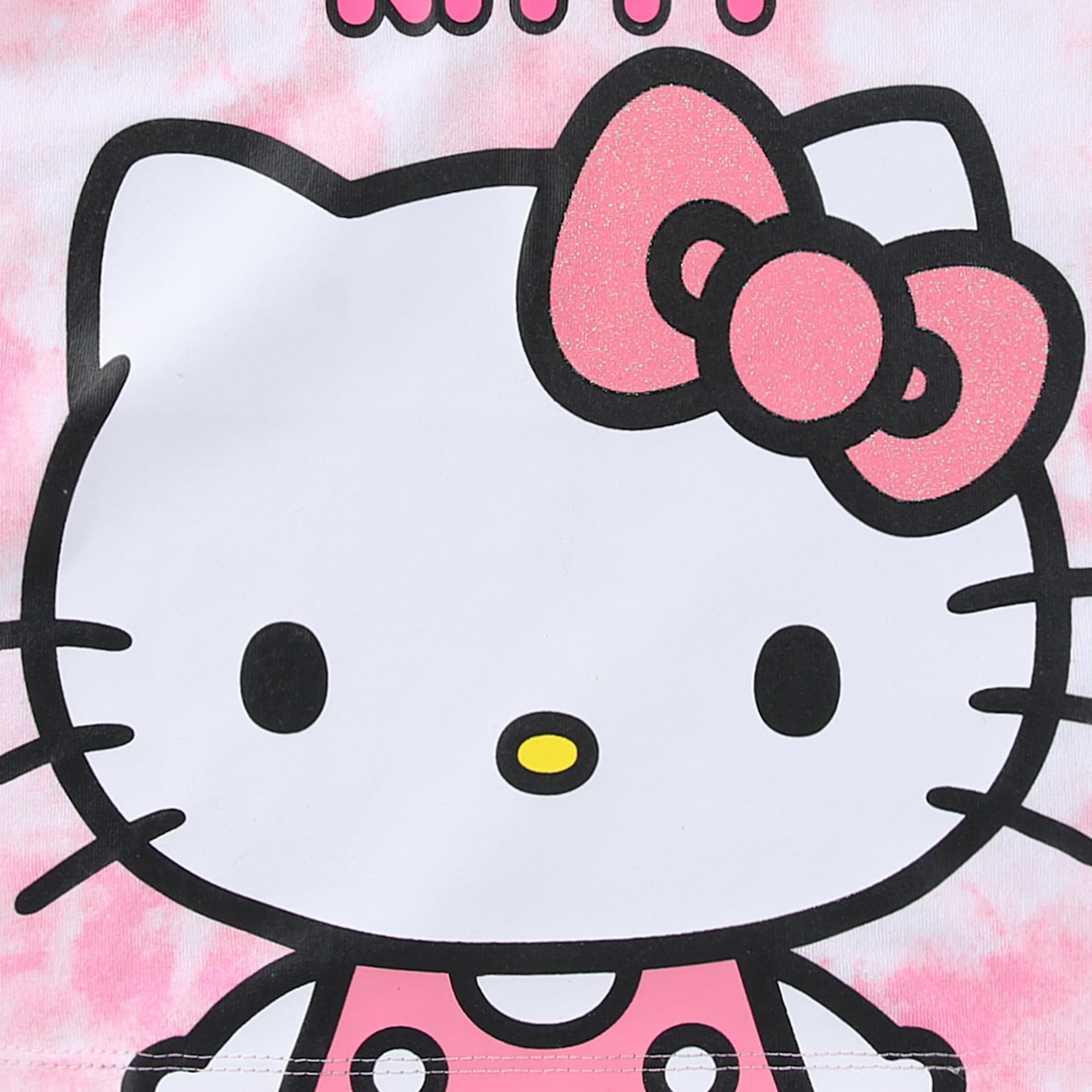 Hello Kitty Sanrio - Set con camicia a maniche corte e gonna tutù in tulle, per bambine e bambine grandi