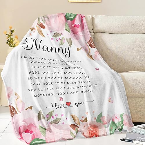 Miniatura 4 de Regalos para niñera  Regalos para niñera de nietos  Regalos para niñera de nietos  Regalos de cumpleaños para niñera  Manta de regalo de cumpleaños