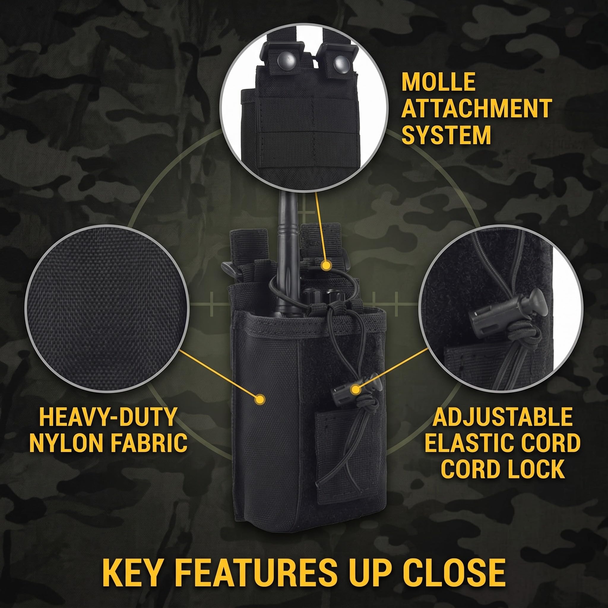 Porta Radio Da Cinturone Molle Custodie Per Walkie-talkie
