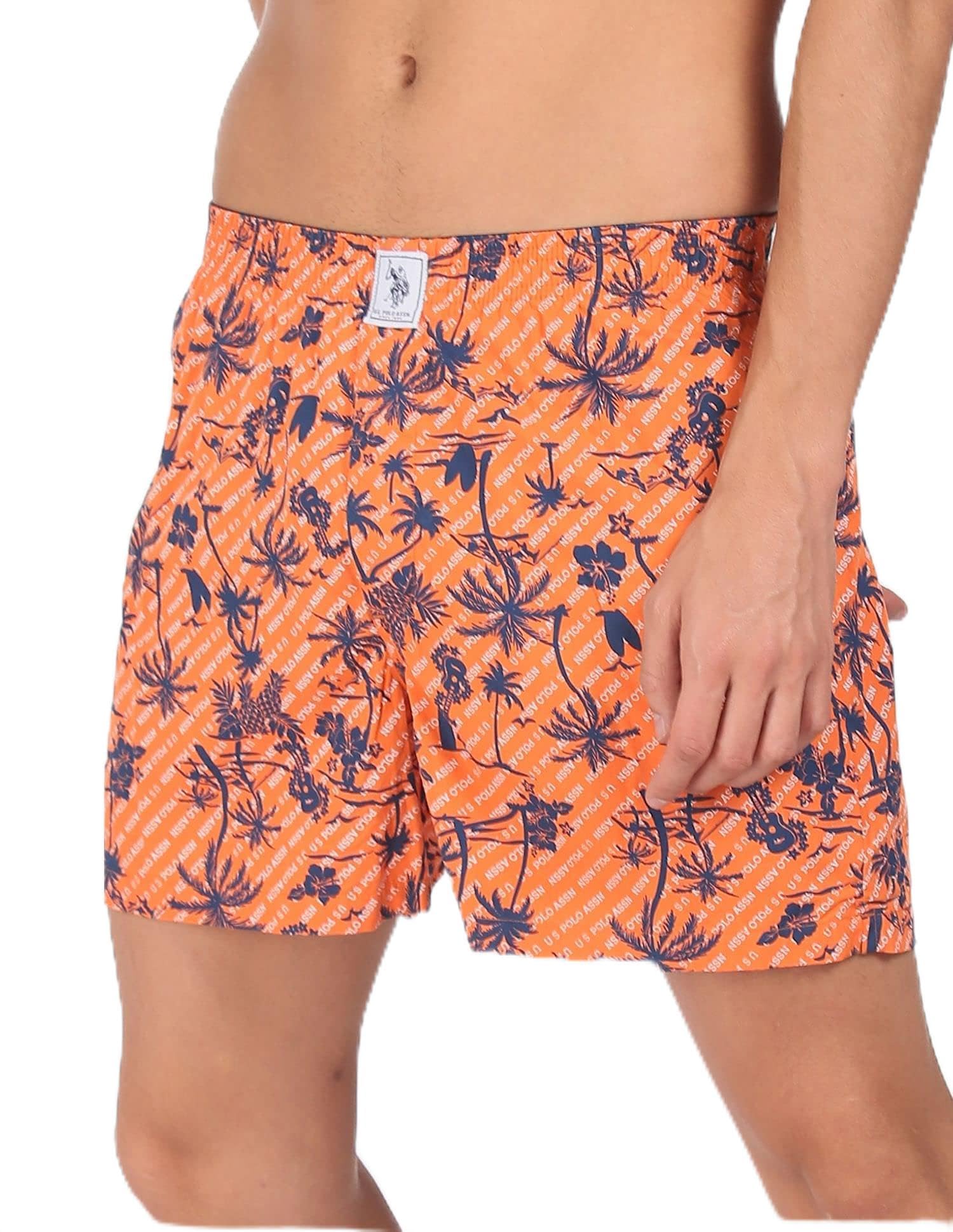 u.s. polo assn. Men Cotton Back Pocket All Over Print Iyac Boxers (Pack of 1)-picture-28