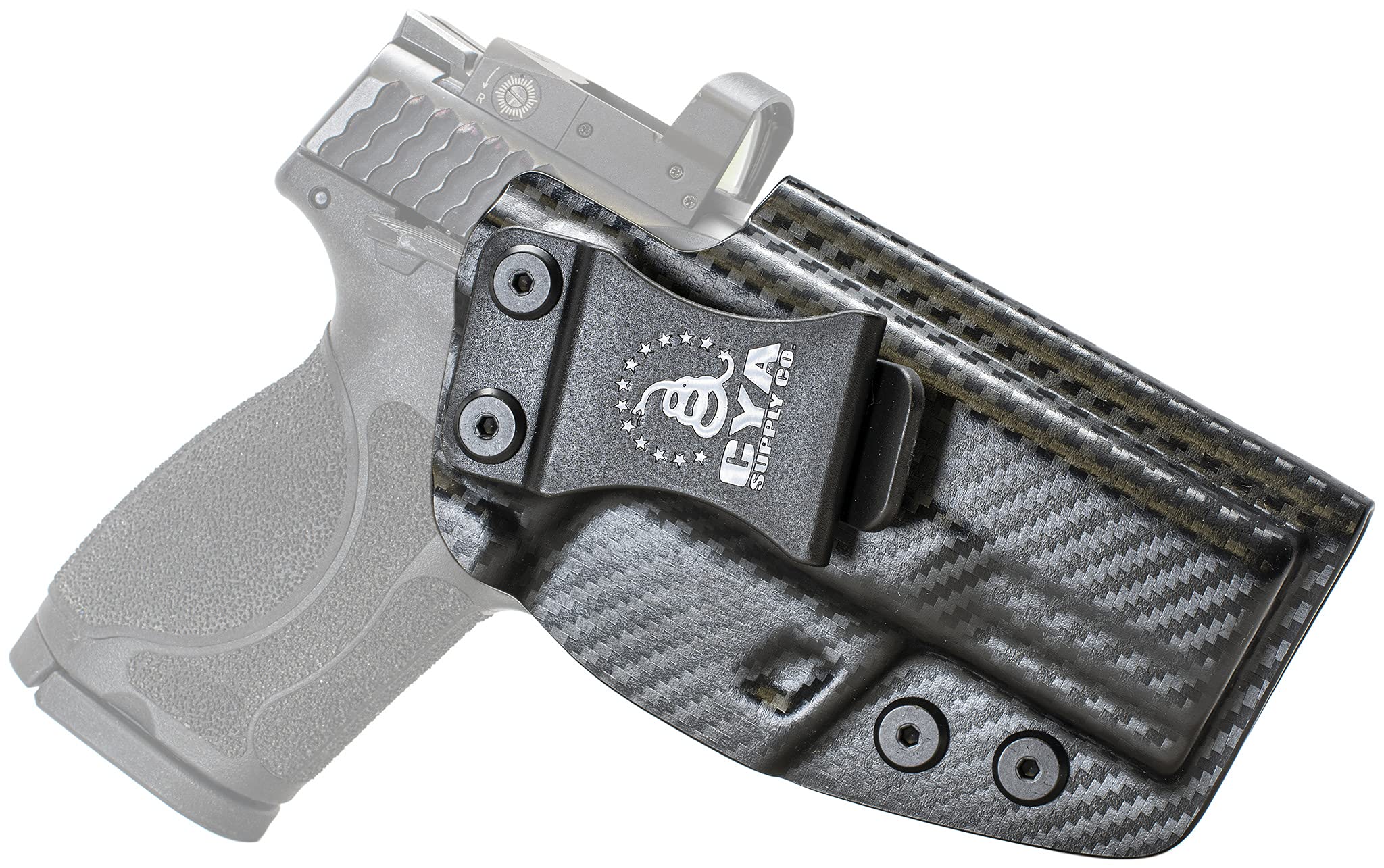 CYA Supply Co.- Carbon Fiber Optics Ready IWB Holsters - Multiple Fits - Veteran Owned - Made in USA S&W M&P M2.0 Compact/Subcompact 3.6" Right