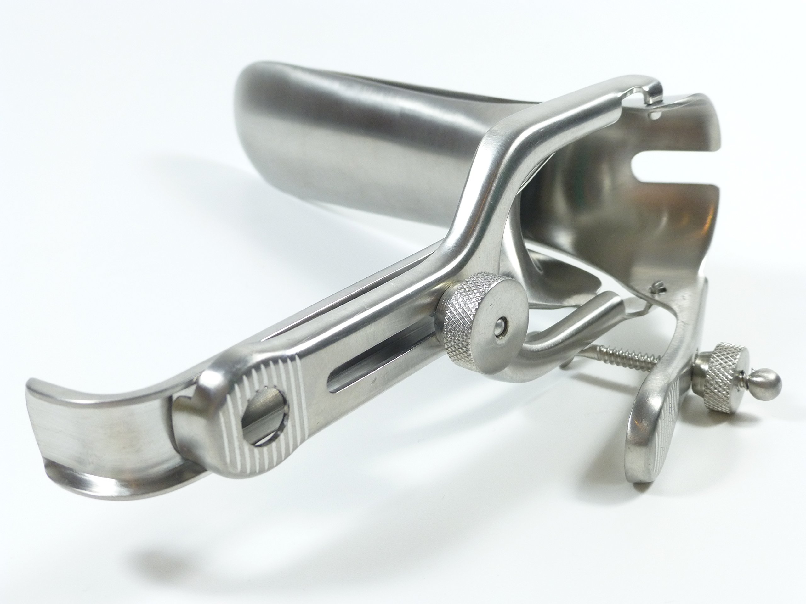 WopenJucy Spekulum Gr. M – Rostfreier Polierter Stahl, 95x25 Mm, Mit Fixierschraube – Für Private Anwendung (kein Medizinprodukt)
