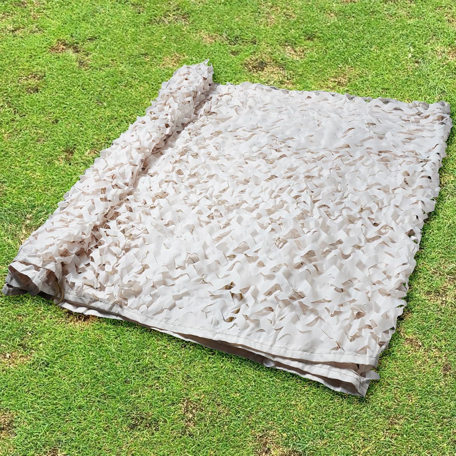 Red de Camuflaje 4x6m,Cubierta de Privacidad,Paisaje de Bosque de Camuflaje al Aire Libre,para Caza, decoración, para Dar Sombra,Beige