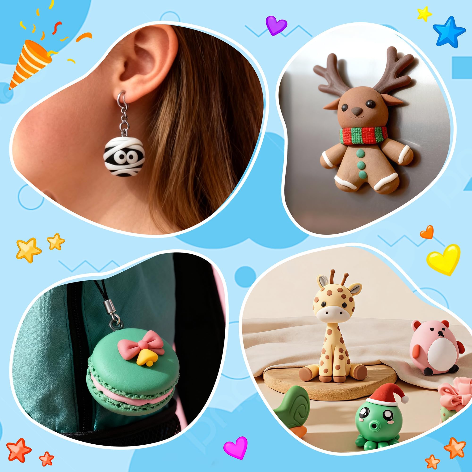 Artpar 82 Color Polymer Clay Kit - Kids Crafting -6