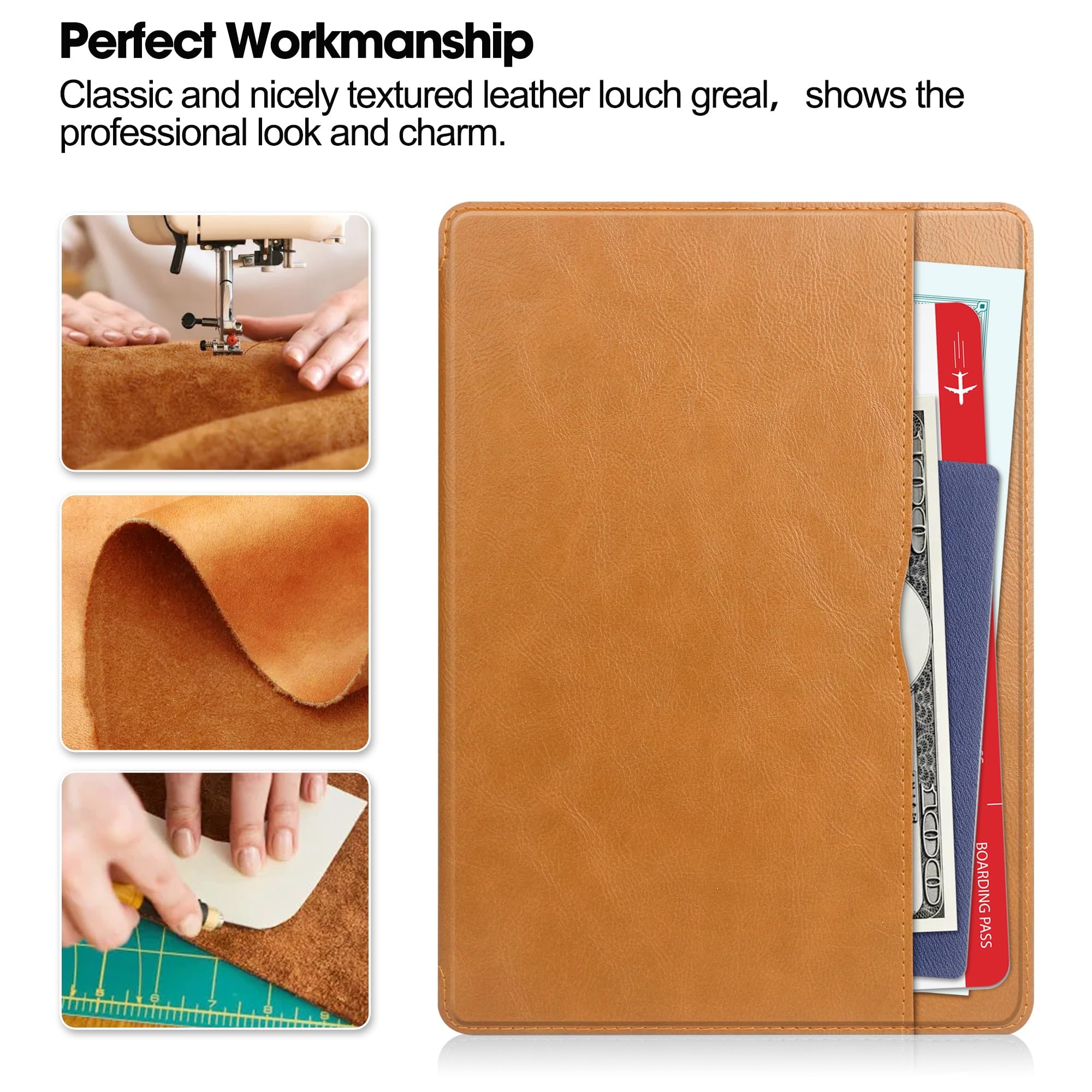 Custodia protettiva per tablet PC, in pelle di alta qualità, compatibile con Samsung Galaxy Tab S9 FE Plus SM-X610/SM-X616 12,4 pollici, funzione Sleep/Wake, custodia protettiva a libro - Business