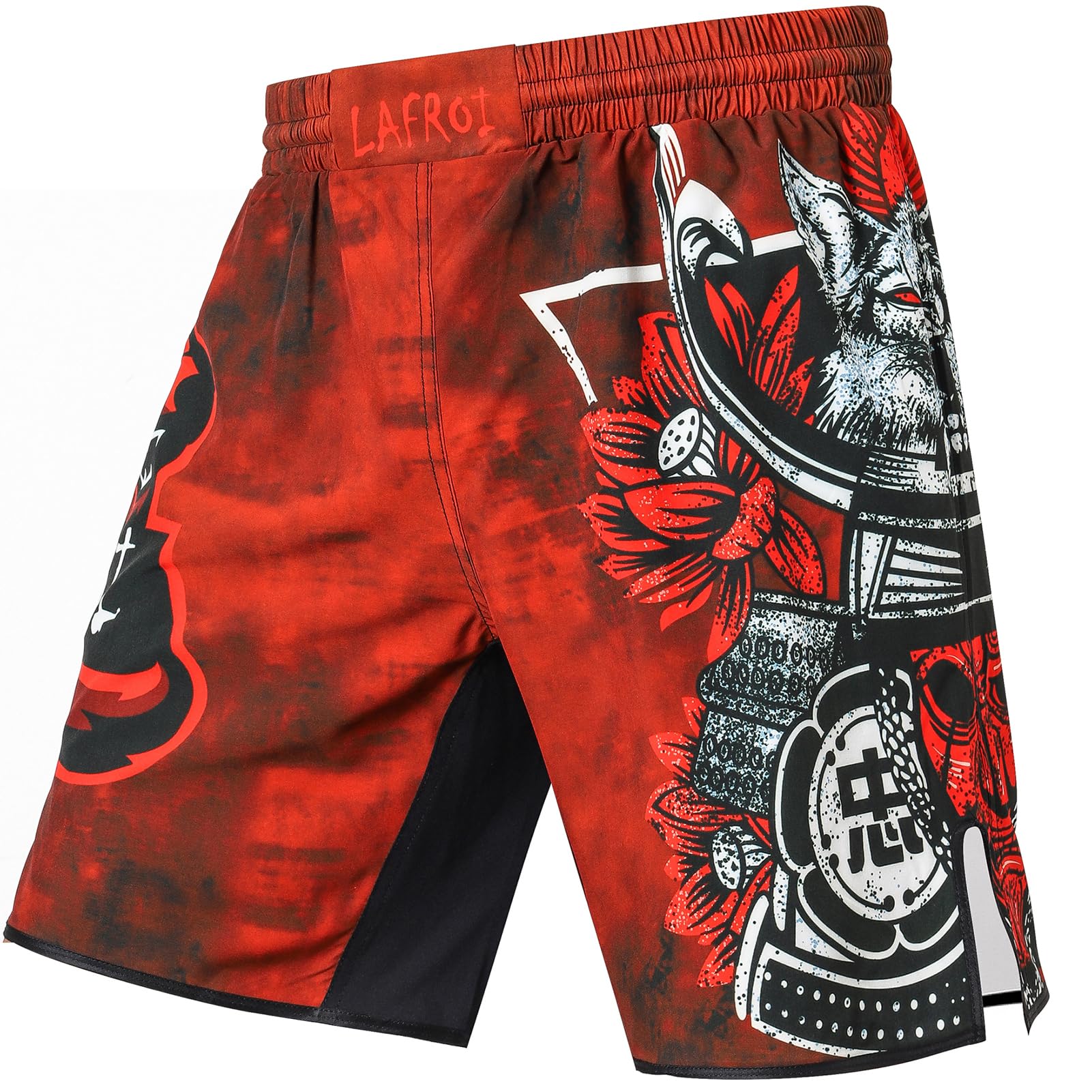 LAFROI Herren Jiu Jitsu MMA Cross-Training Box Shorts Trunks Fight Wear-QJK06