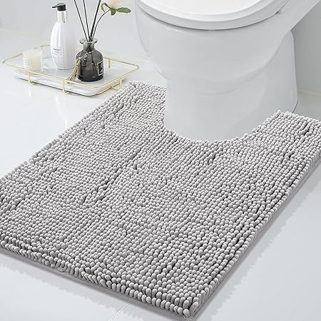 100% Egyptian Cotton Pedestal Mats - Super Soft Washable Bath Toilet Mat