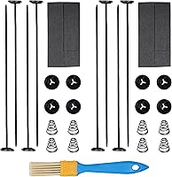 Vista 9 de Kit de Montaje de Ventilador Automotriz, Kit de Montaje de Clips de Bridas para Ventilador de Radiador, Soporte de Montaje Eléctrico para Ventilador