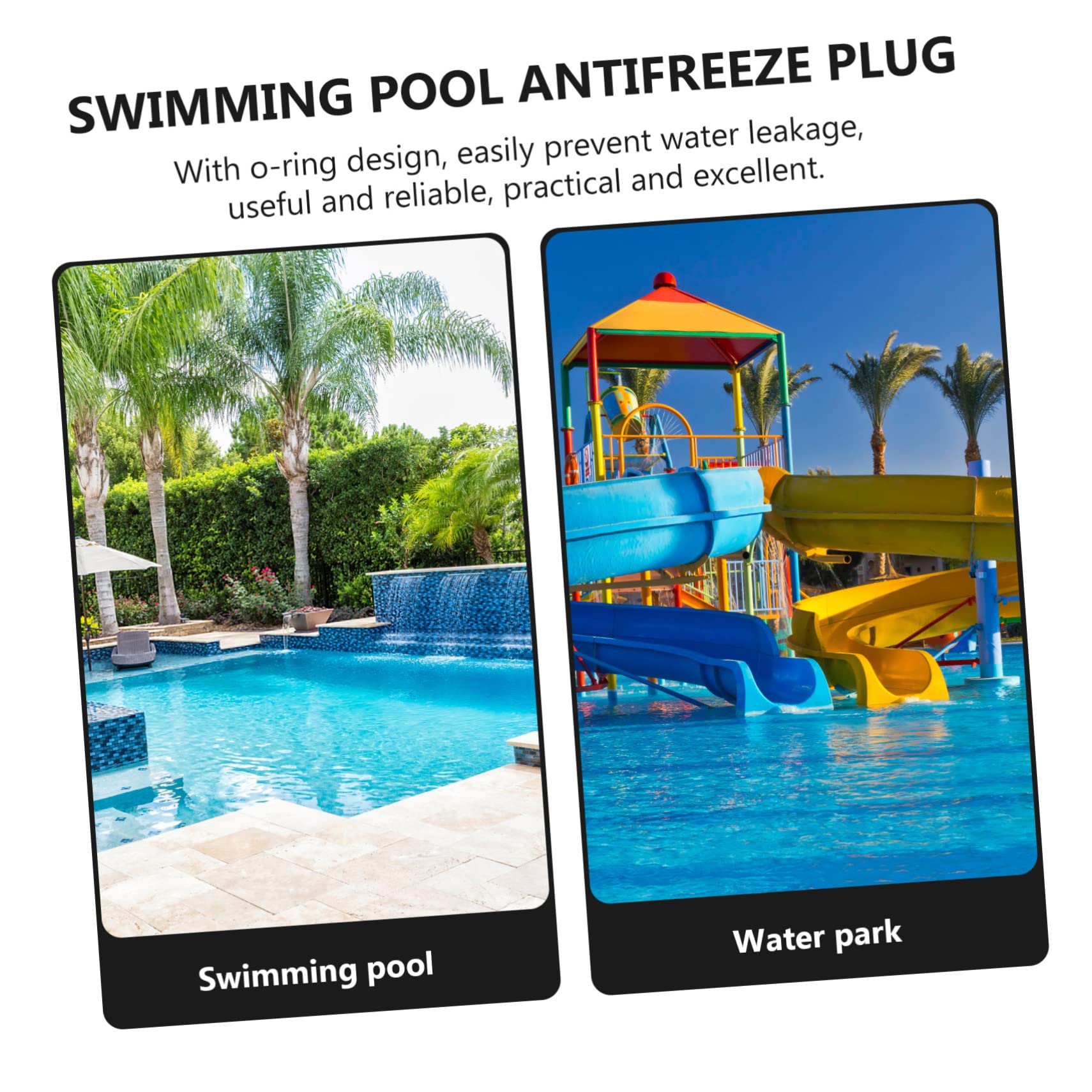 Toddmomy 18pièces Bouchons De Retour Filetés pour Piscine Bouchons Hivernage Étanches pour Évacuation Accessoires De Drainage pour Filtre à Piscine