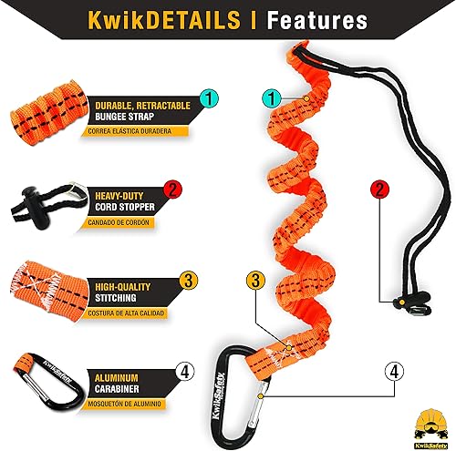 Miniatura 5 de KwikSafety (Charlotte, NC MAMBA 20' (HARNESS COMBO) - Carcasa ligera de carbonato de línea de vida autorretráctil, clase B, Web SRL, ANSI, OSHA,