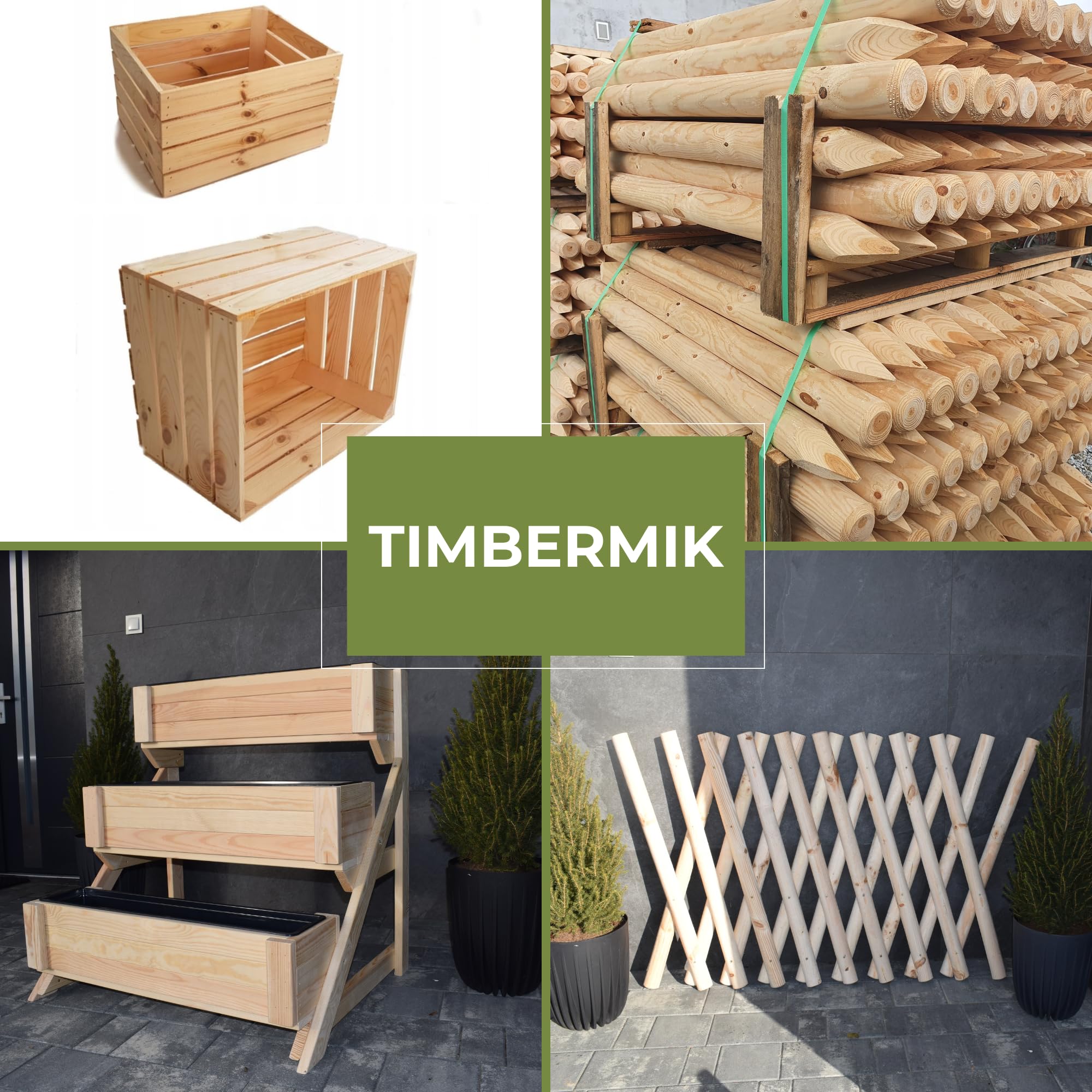 Pali Mezzi In Legno Massello 8 Pezzi ½ Ø6 cm Lunghezza 180 cm Non Impregnati Per Recinzione Montanti Palo Giardino