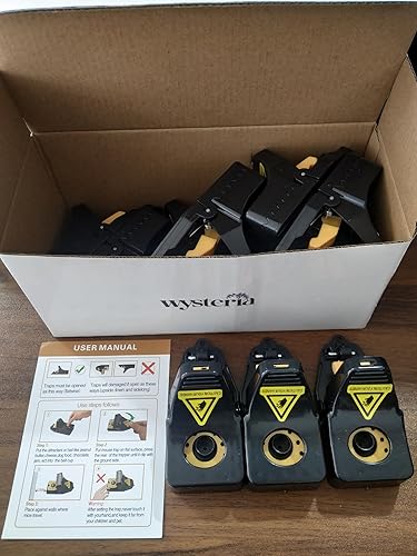 Miniatura 9 de Trampa para ratones, paquete de 12 trampas para ratones, para interiores, para el hogar, atrapador de roedores rápido y eficaz, sanitario y seguro