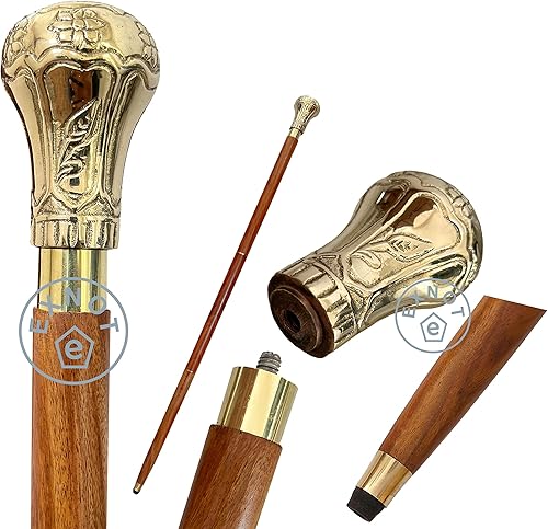 Bat Masterson - Bastón victoriano para caminar – Bastones clásicos de caballero para hombres y mujeres, punta todo terreno resistente, bastones para