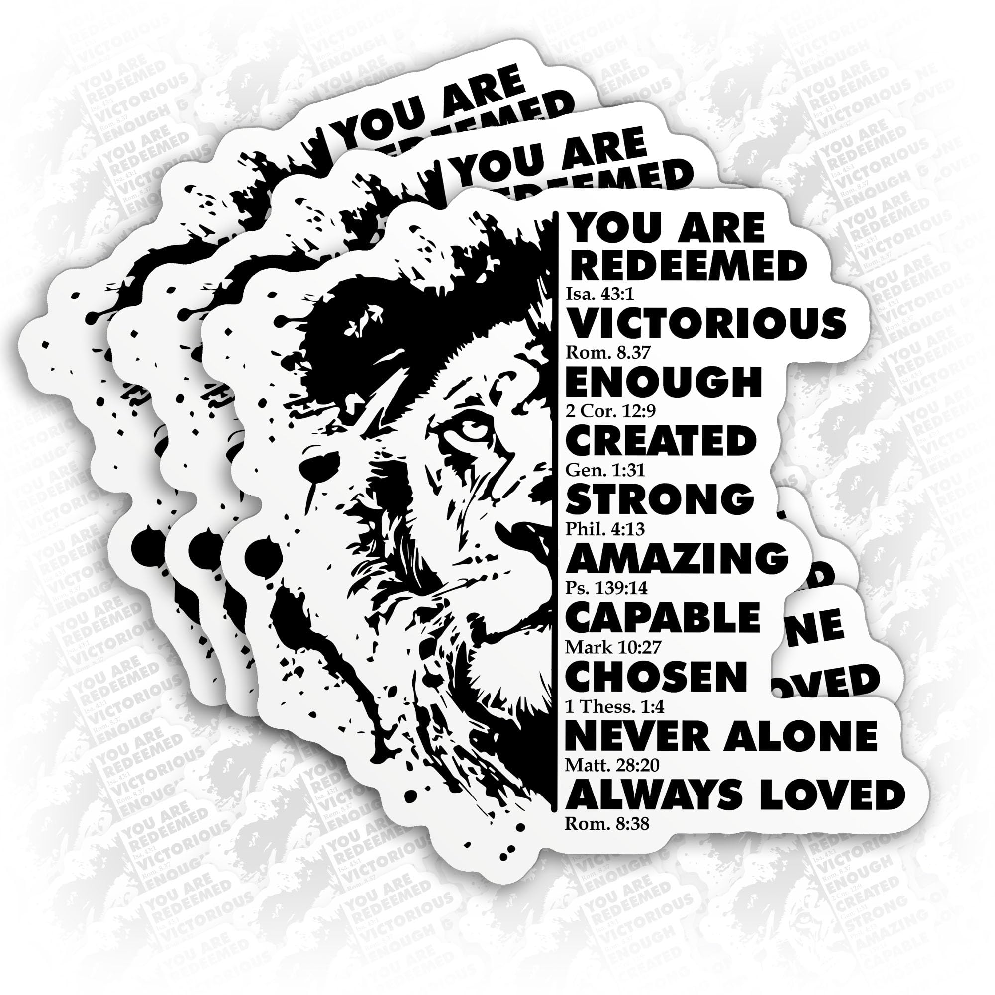 Trust In God Car Mirror Decal - Religious Bible Verse Vinyl Sticker For Vehicles