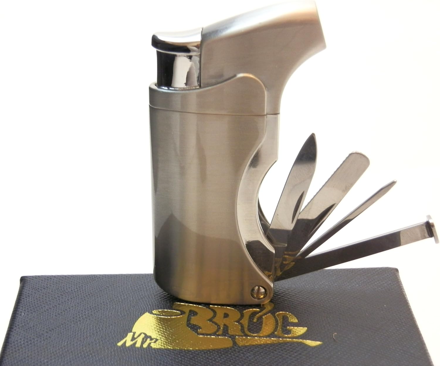 Mrs. Brog Tobacco Pipe Torch-Lighter & Czech Pipe Tool - All in One
