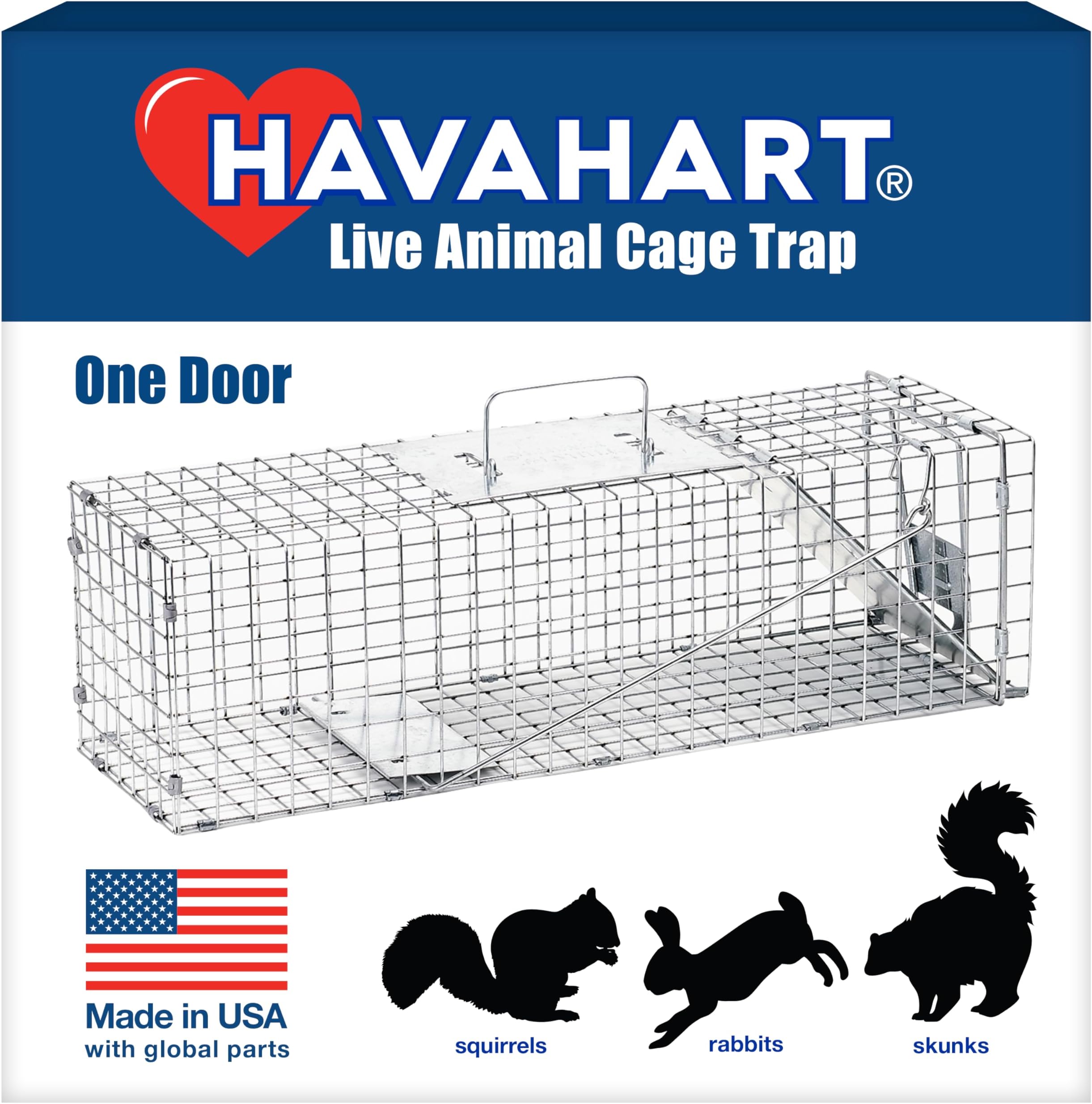 1078SR Medium Professional Style 1-Door Humane Catch and Release Animal Trap for Rabbit, Skunk, Mink, and Squirrel
