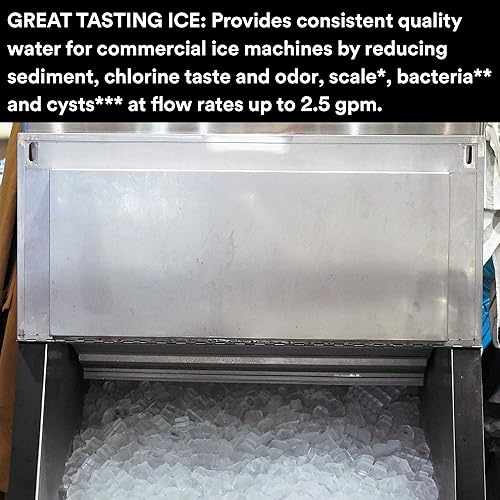 Miniatura 5 de 3M Productos de filtración de agua - 80151 Cartucho de reemplazo de filtración de agua para máquinas comerciales de hielo HF40-S para la serie de