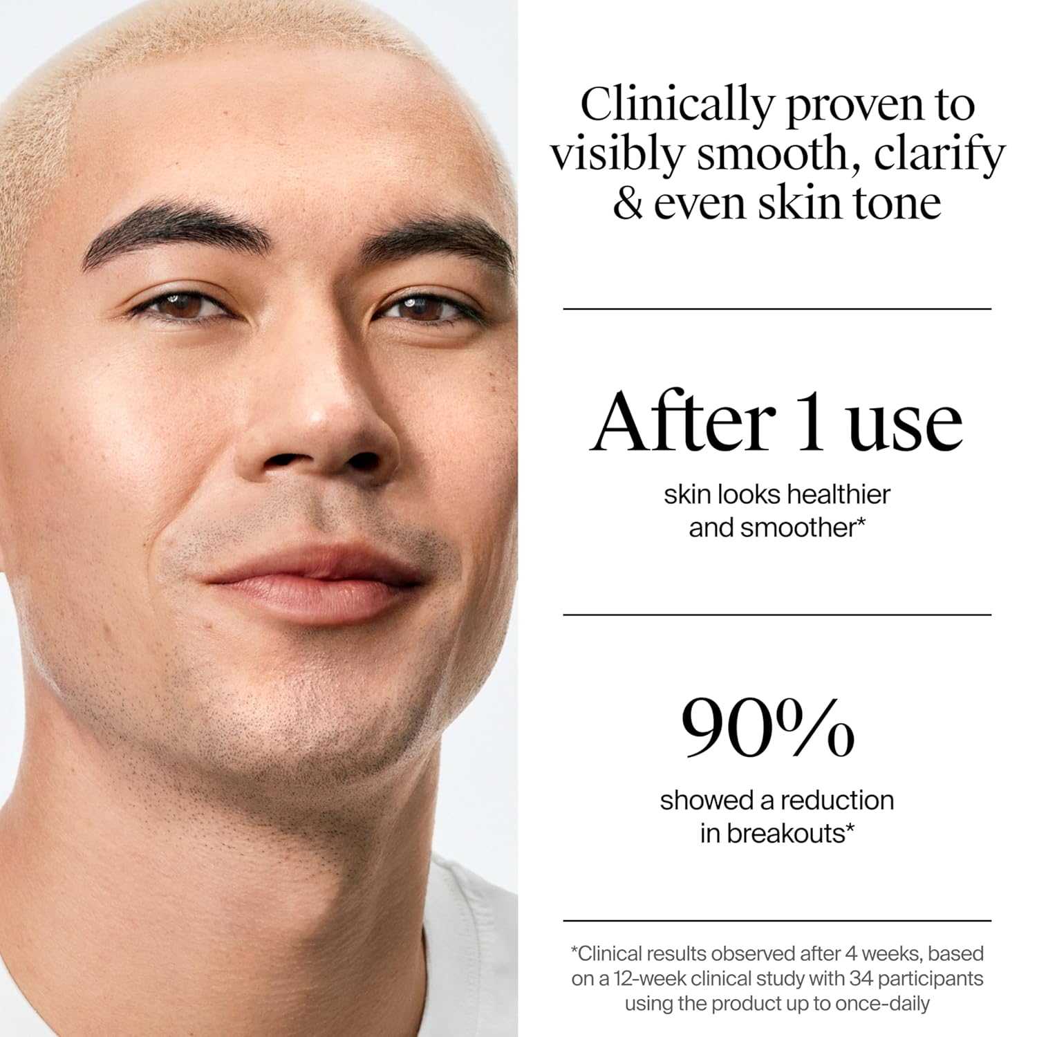 Neutrogena Evenly Clear Acne Exfoliant with Salicylic Acid & Mandelic Acid, Multi-Acid Face Exfoliating Treatment Serum Visibly Fade the look of Post-Acne Marks for A Smooth, Even Skin Tone, 1 fl. oz - Image 5