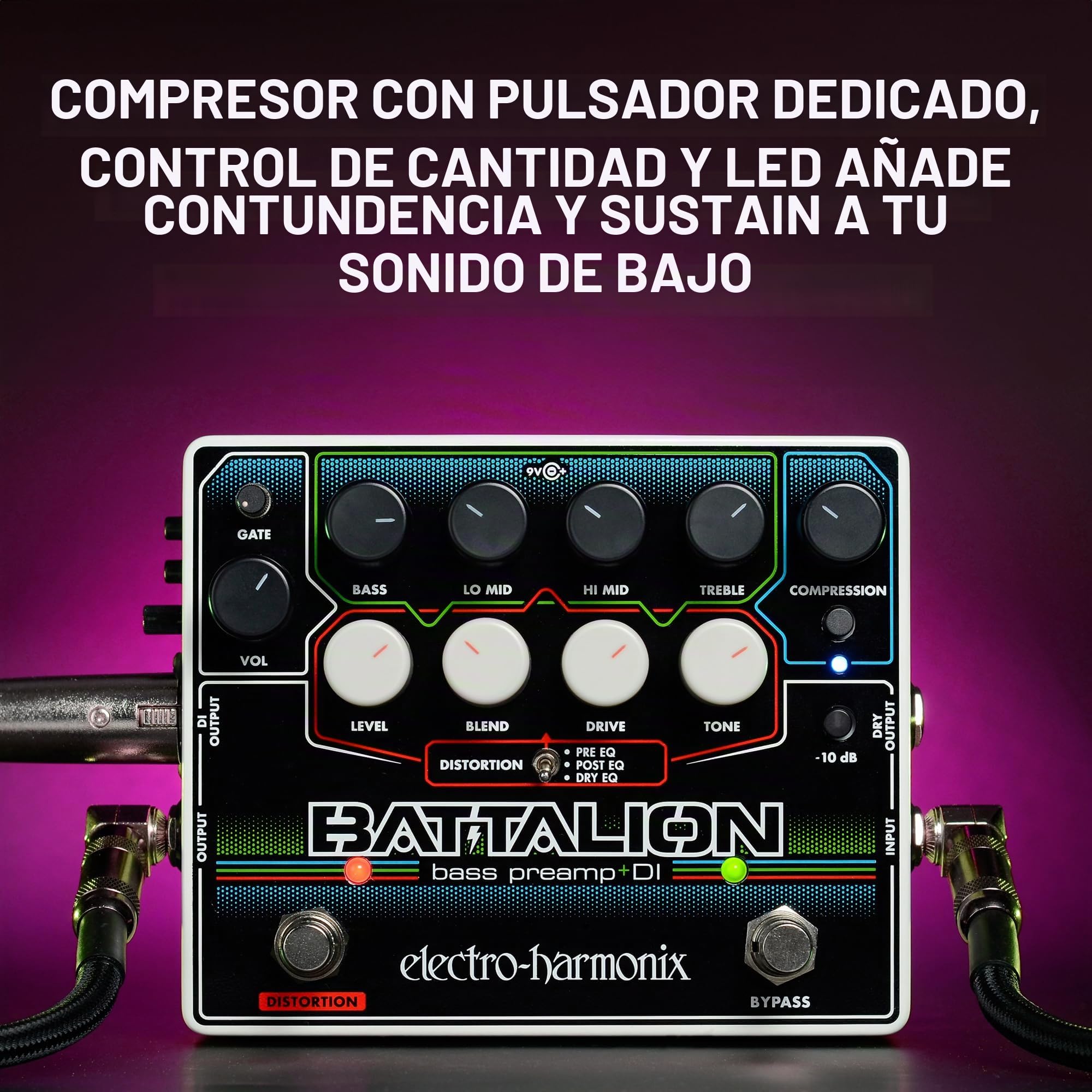 Electro Harmonix Battalion Bass Preamp & DI Bass Guitar Effects Pedal