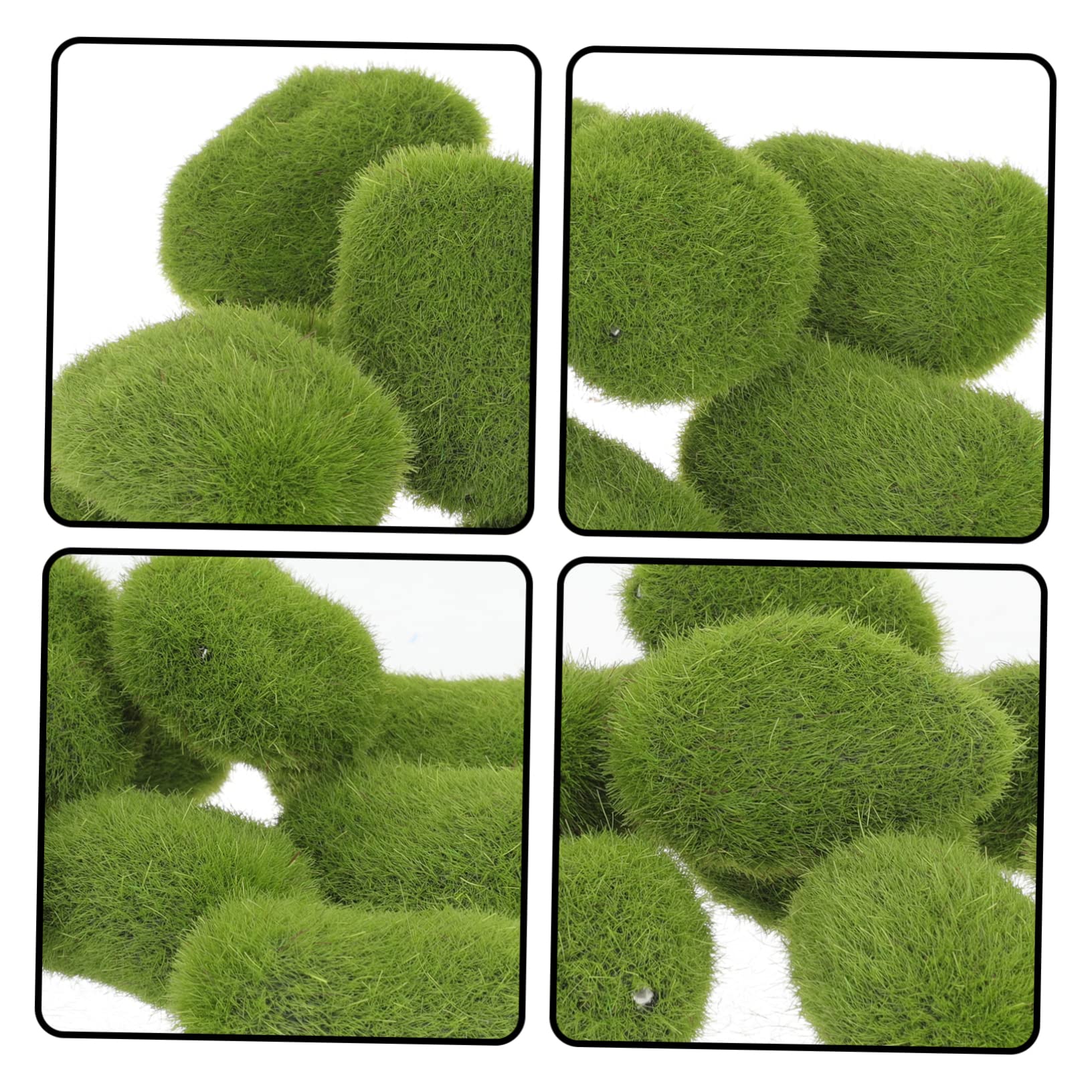 EXCEART 100piezas Piedras De Musgo Simuladas Decorativas para Jardines Imitación De Rocas De Musgo para Paisajismo Accesorios Naturales para Decoración De Bonsáis y Terrarios