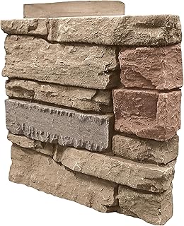 GenStone Faux Stacked Stone Right Corner Panel 12.5
