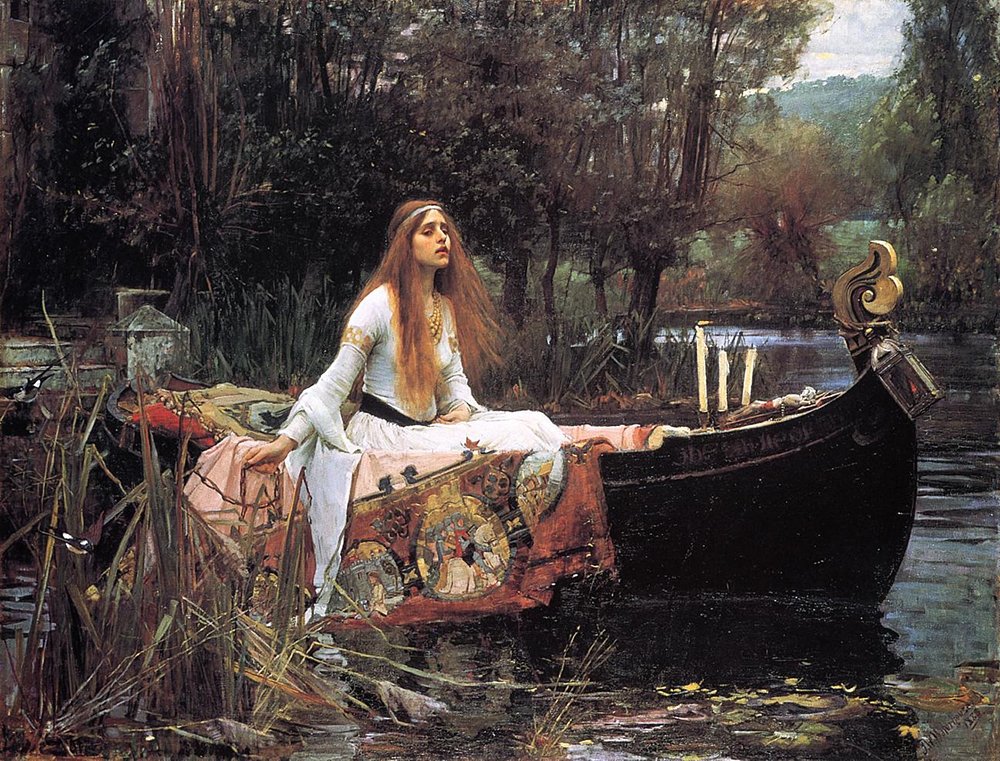The Lady of Shalott John Waterhouse cadre noir XL mat art