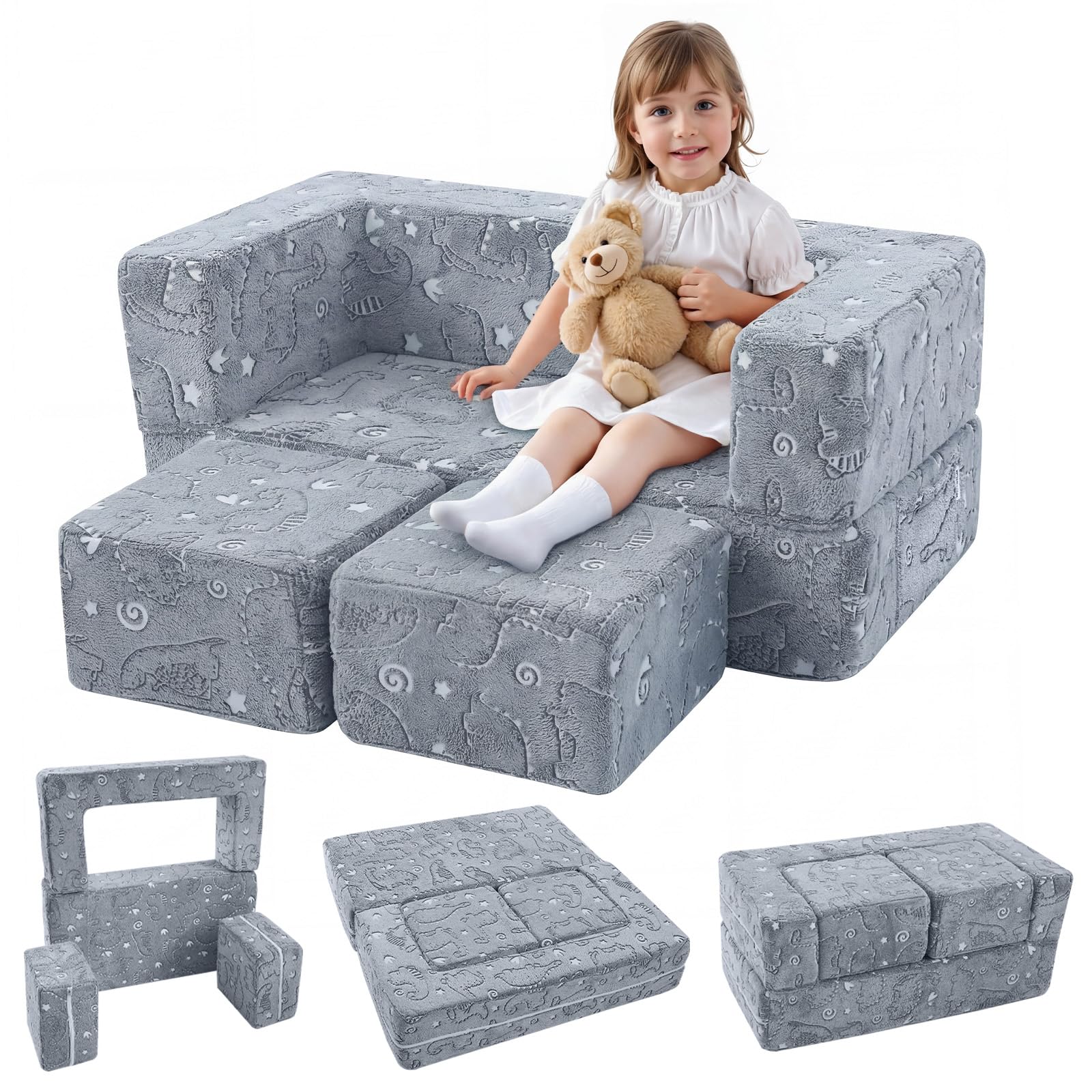 MeMoreCool Dinosaur Glow Couch