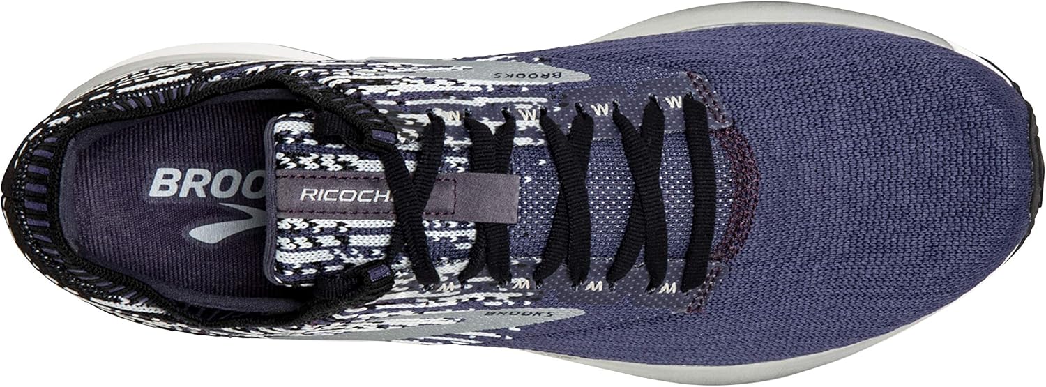 Brooks Mens Ricochet Running Shoe 9 Greystone/Grey/Navy