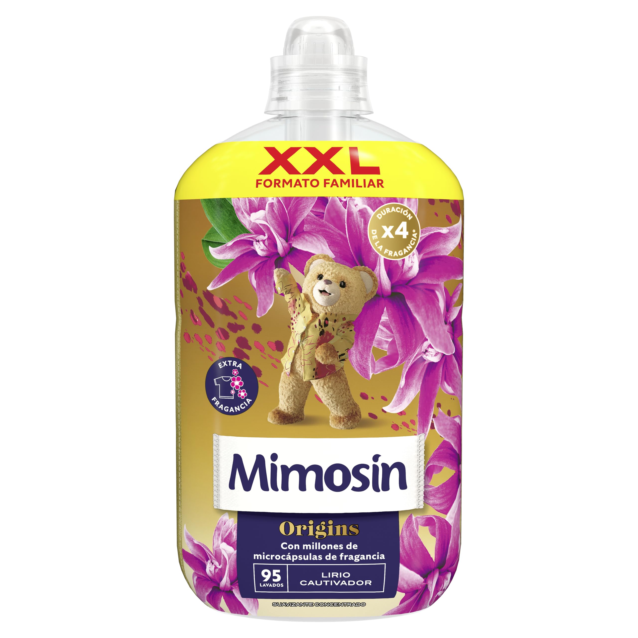 Mimosín Origins Suavizante Concentrado Lirio Cautivador, 6 x 95 lavados