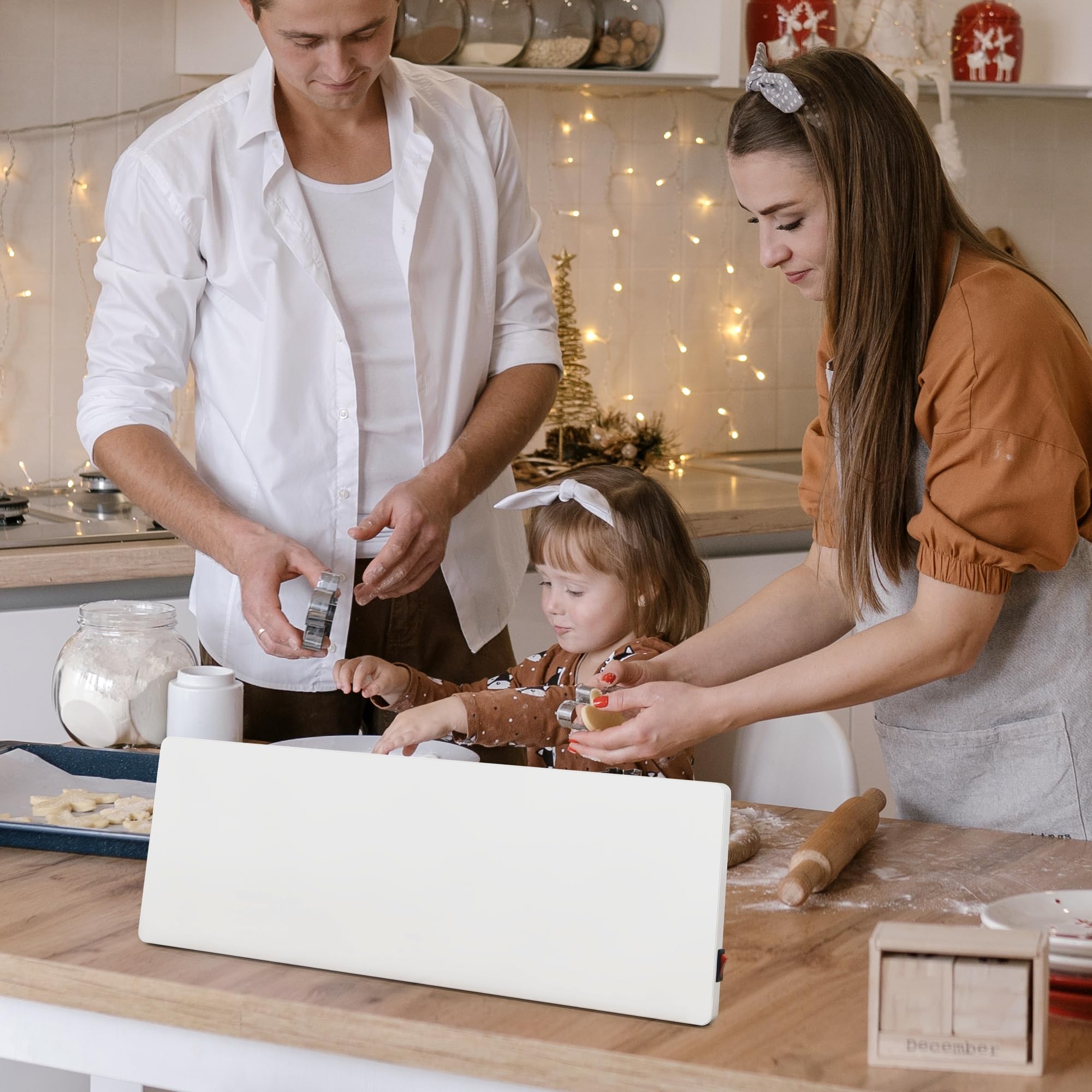 Byecold Infrarotheizung Standgerät 90 Watt, Infrarot Elektroheizung Heizplatte, Schimmel Heizgerät, Schreibtischheizung, Untertischheizung, Schimmelentferner ohne Chemie
