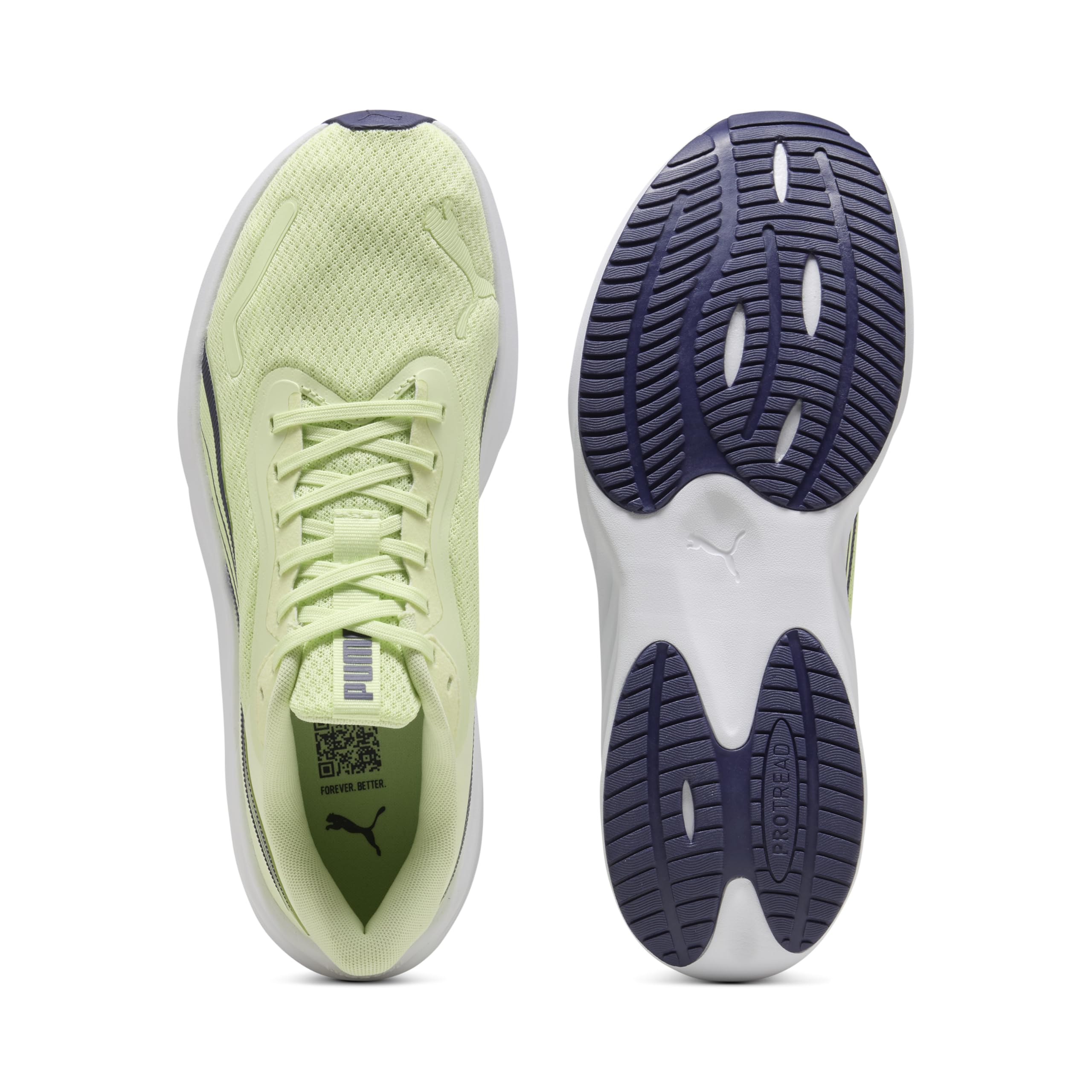 Puma Unisex Pounce Lite Straßen-Laufschuh, Apple Spritz-Shadow Gray White, 37 EU, Apple Spritz Shadow Gray Puma Weiß, 37 EU – Ansicht 4