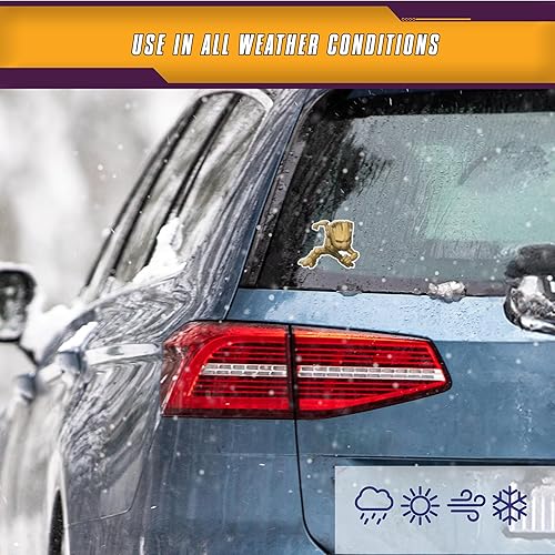 Miniatura 6 de Marvel Guardianes de la Galaxia Groot Calcomanías  Juego de 9 calcomanías de vinilo para coche, laptop, computadora, monopatín, calcomanías de