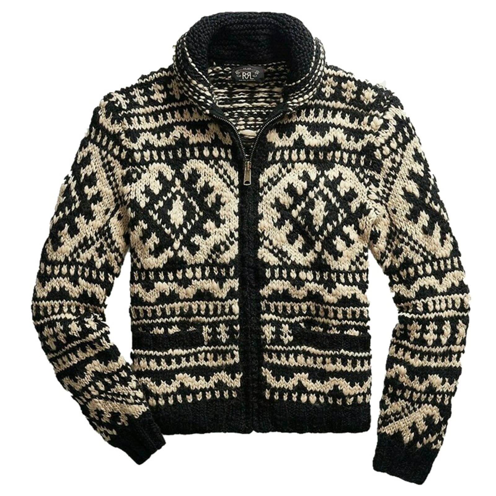 Heren Lange Mouw Gebreide Cardigan - Winter Casual Cardigan Heren Capuchon Rits Jas Trui Jas Vest Trui Verdikt Warme Slanke Cardigan Heren Trui Rood L
