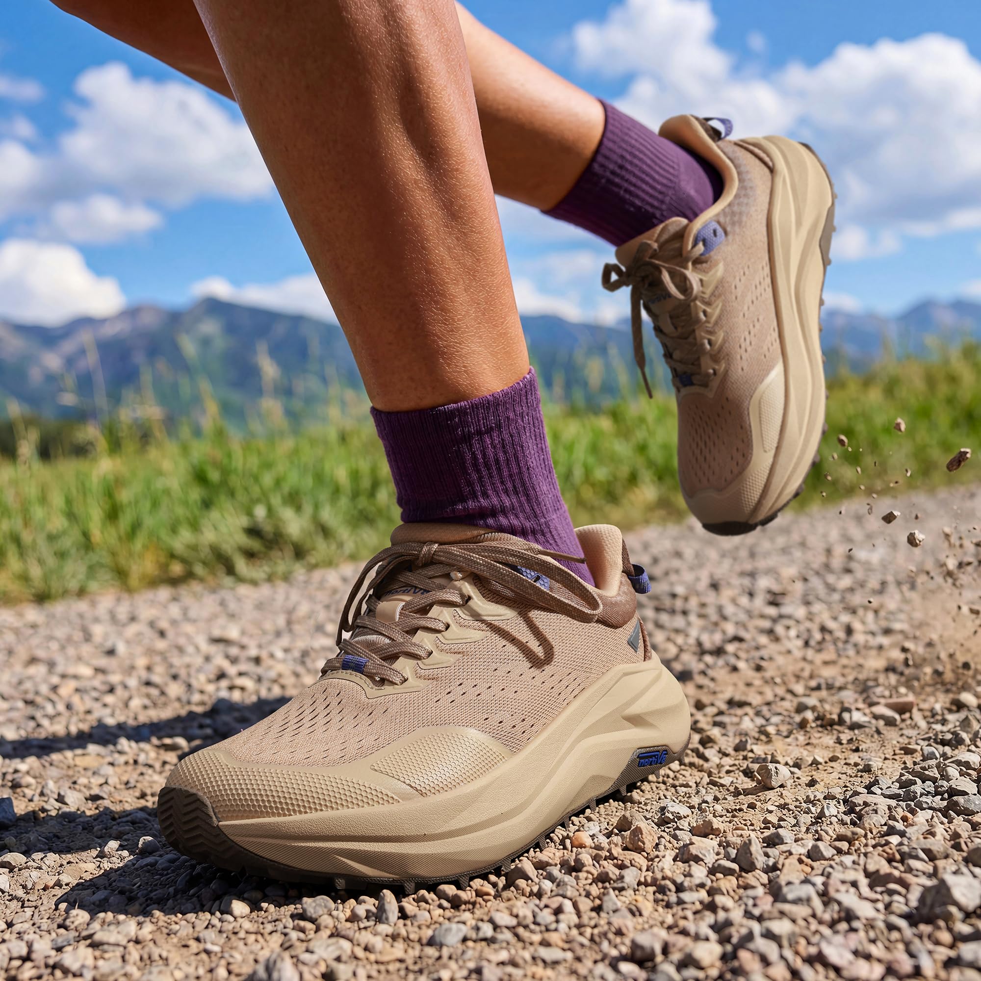 NORTIV 8 Zapatos deportivos para mujer, con puntera ancha, para correr, senderismo, caminar, cómodos, antideslizantes, transpirables, para entrenamiento, gimnasio, atléticos, a la moda