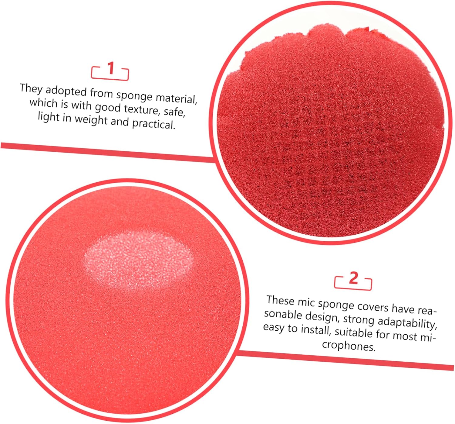 400pcs Disposable Microphone Covers Soft Sponge Replacement Sleeves for Stage Use Non-woven Mic Covers for Karaoke Recording and Events Easy to Install and Lightweight