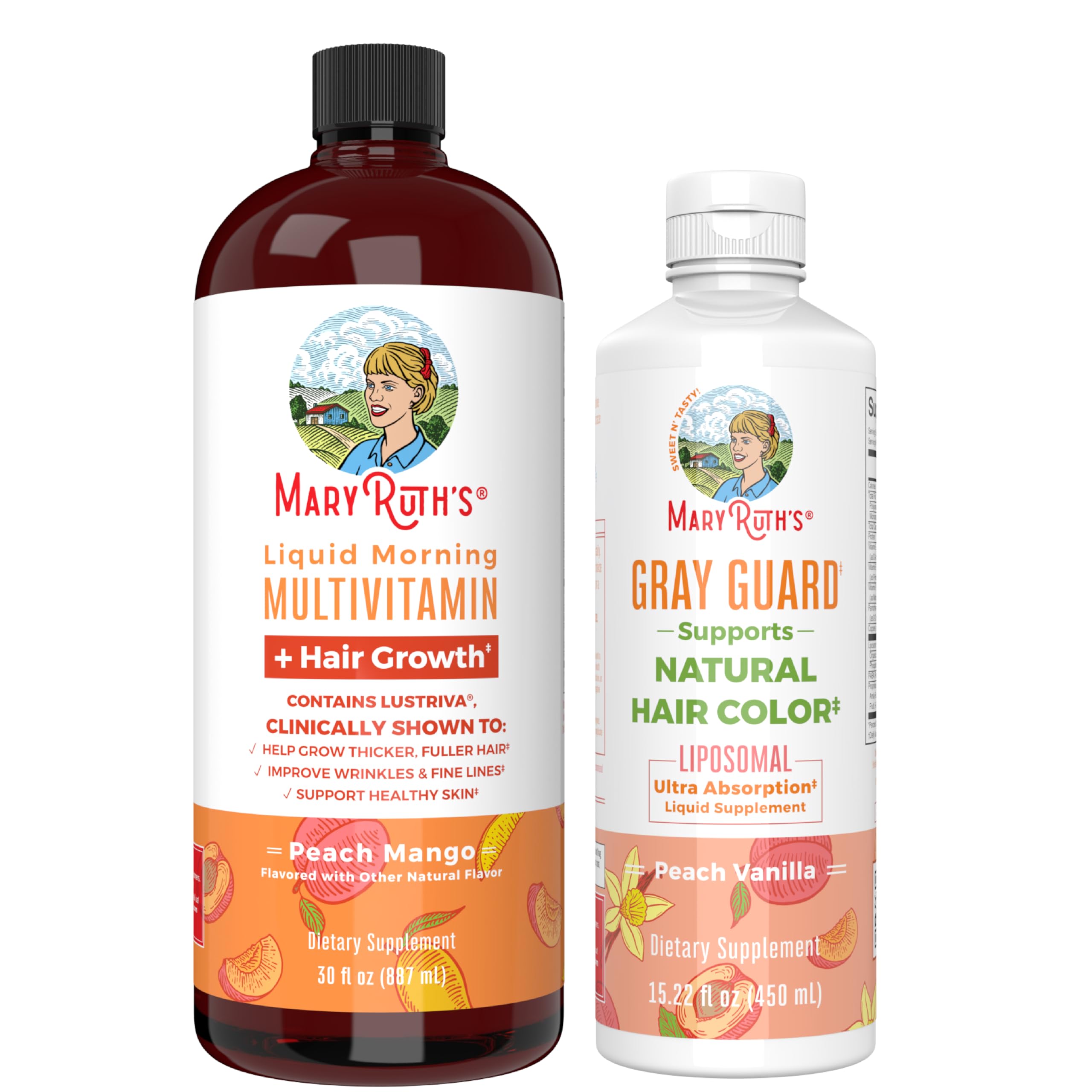 mary ruth liposomal glutathione Liquid Morning Multivitamin + Hair Growth Dragonfruit Melon MaryRuth's Liposomal Curcumin DHA Mood